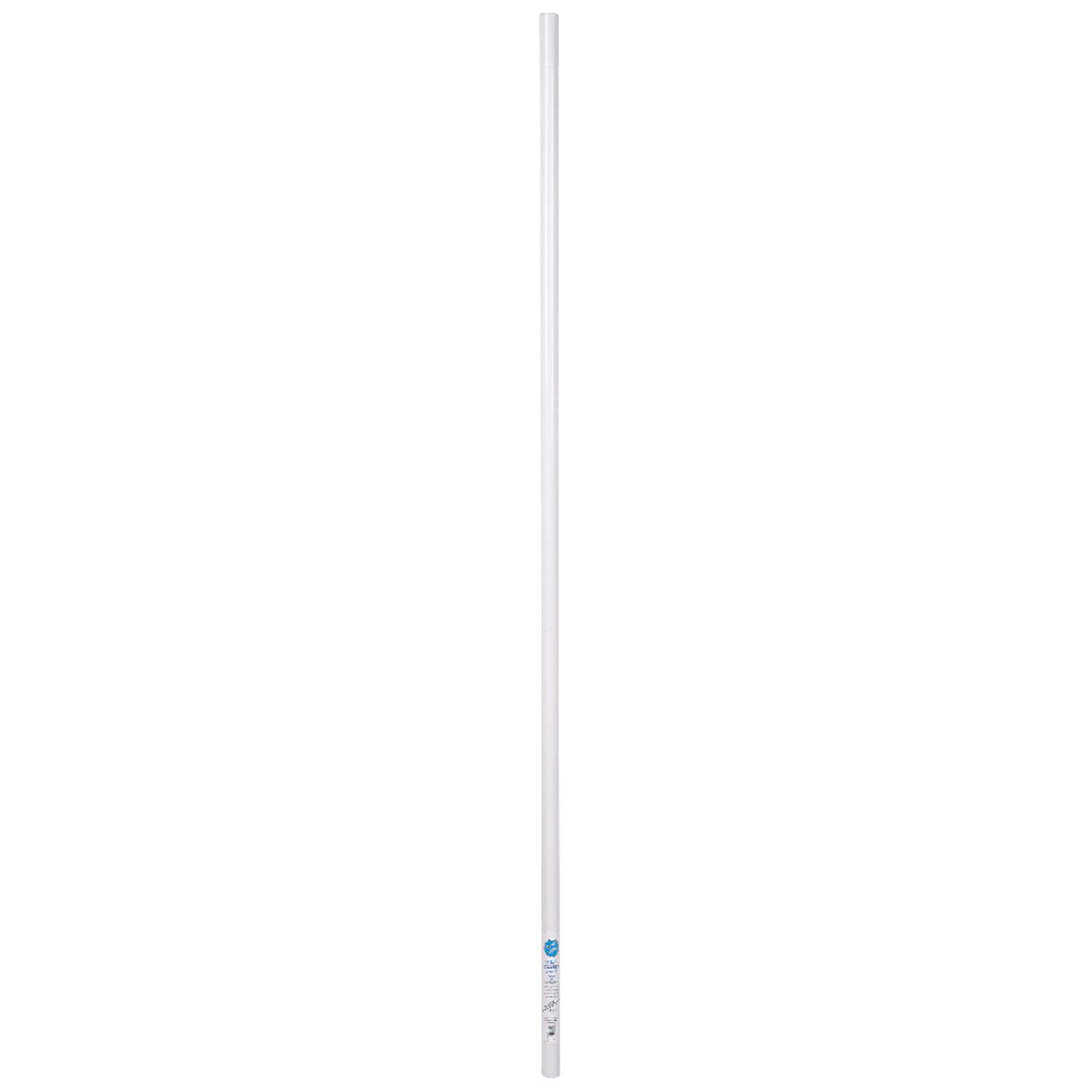 John Sterling Closet Pro 6 ft. L X 1-1/4 in. D Powder Coated Steel Closet Rod