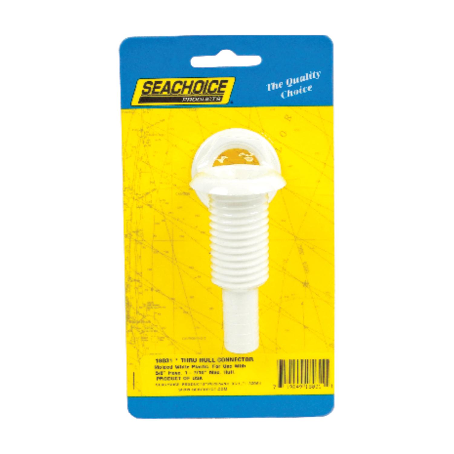 Seachoice Polished Plastic 5/8 in. W Thru Hull Connector 1 pk