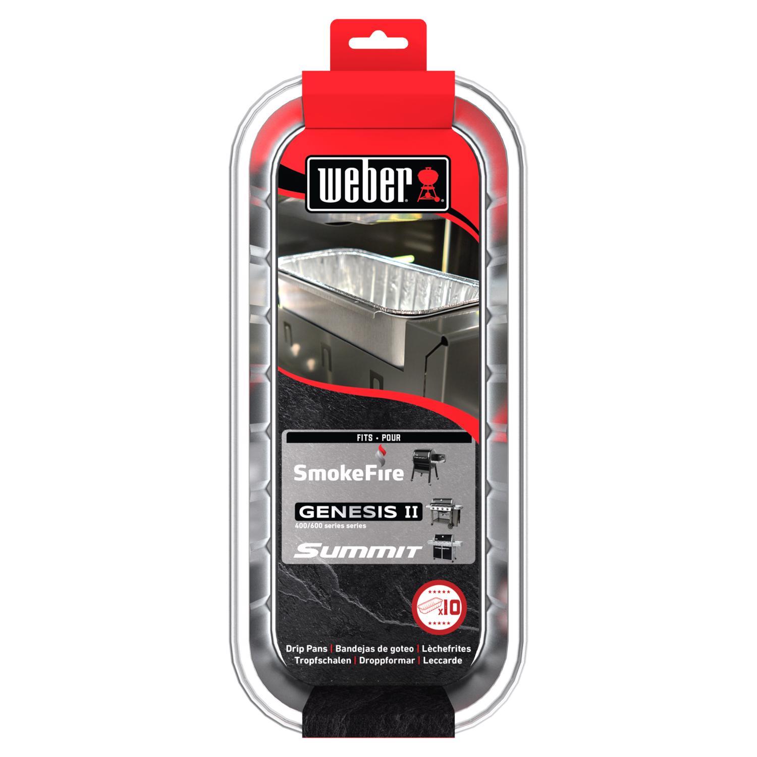 Weber Aluminum Drip Pan 11.4 in. L X 4.75 in. W For Weber