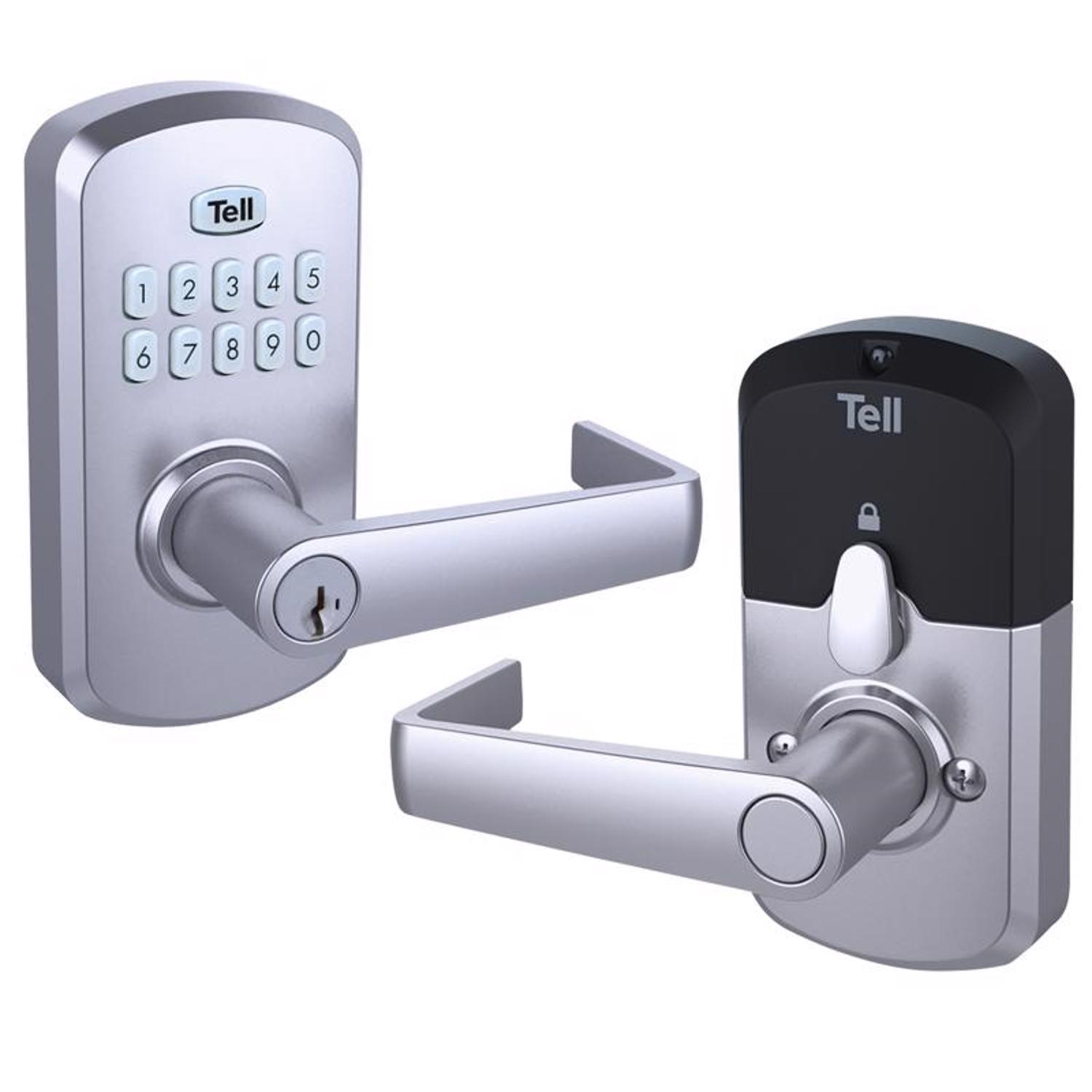 Tell Manufacturing Satin Chrome Steel Electronic Keypad Entry Lock