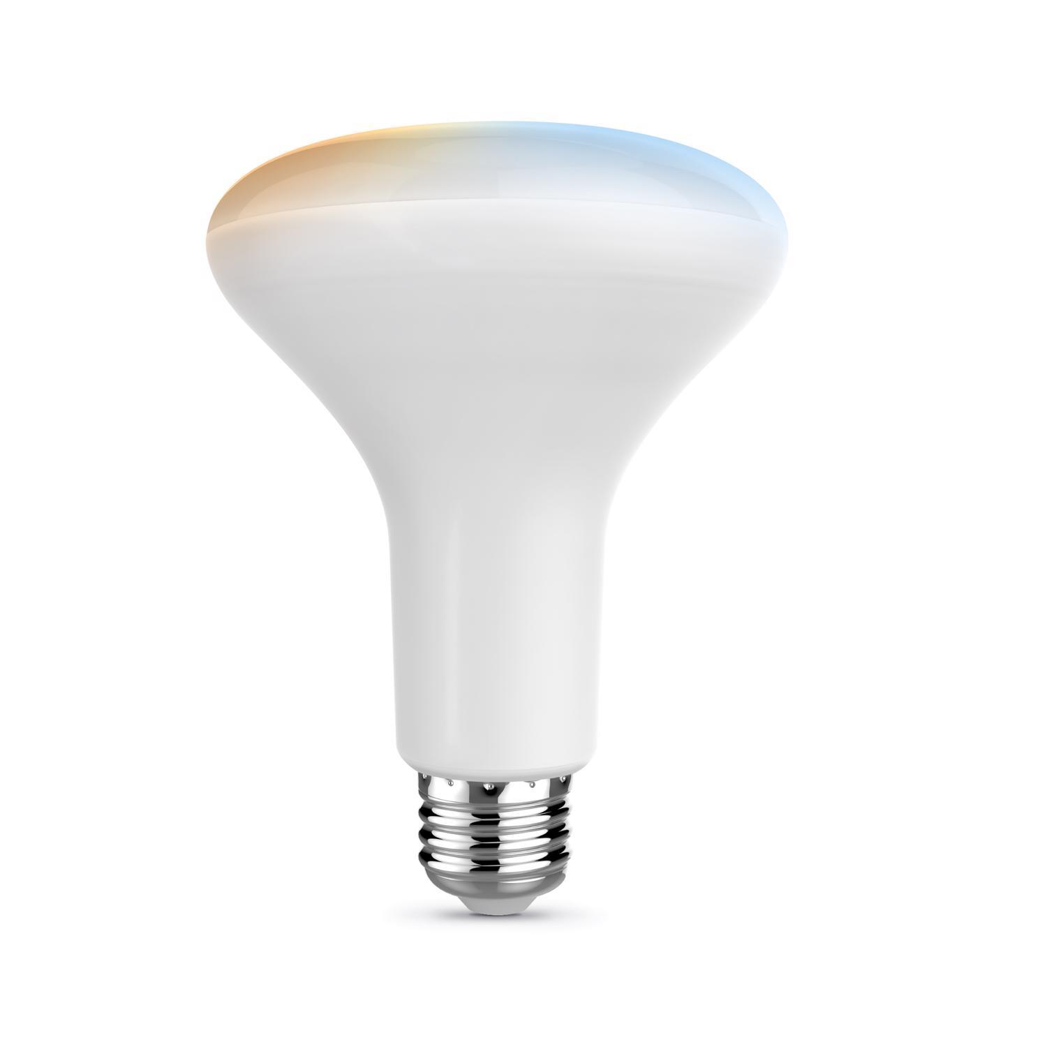 Feit BR30 E26 (Medium) Smart-Enabled LED Bulb Adjustable White 65 Watt Equivalence 1 Pack