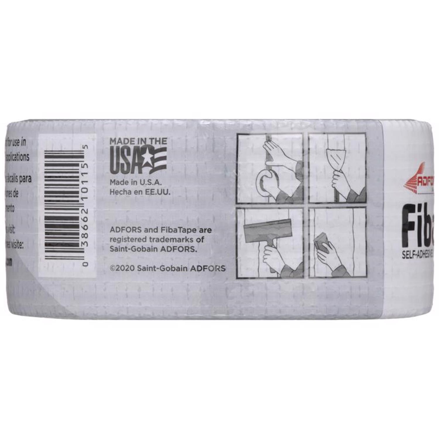 Saint-Gobain ADFORS FibaTape Alkali-Resistant 150 ft. L X 2 in. W Fiberglass Mesh Gray Self Adhesive