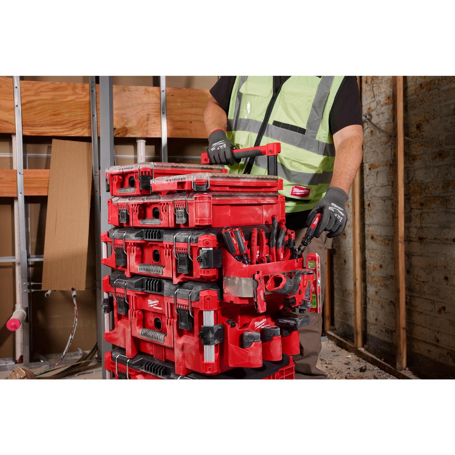 Milwaukee Packout Tool Box Attachment Caddy Black/Red