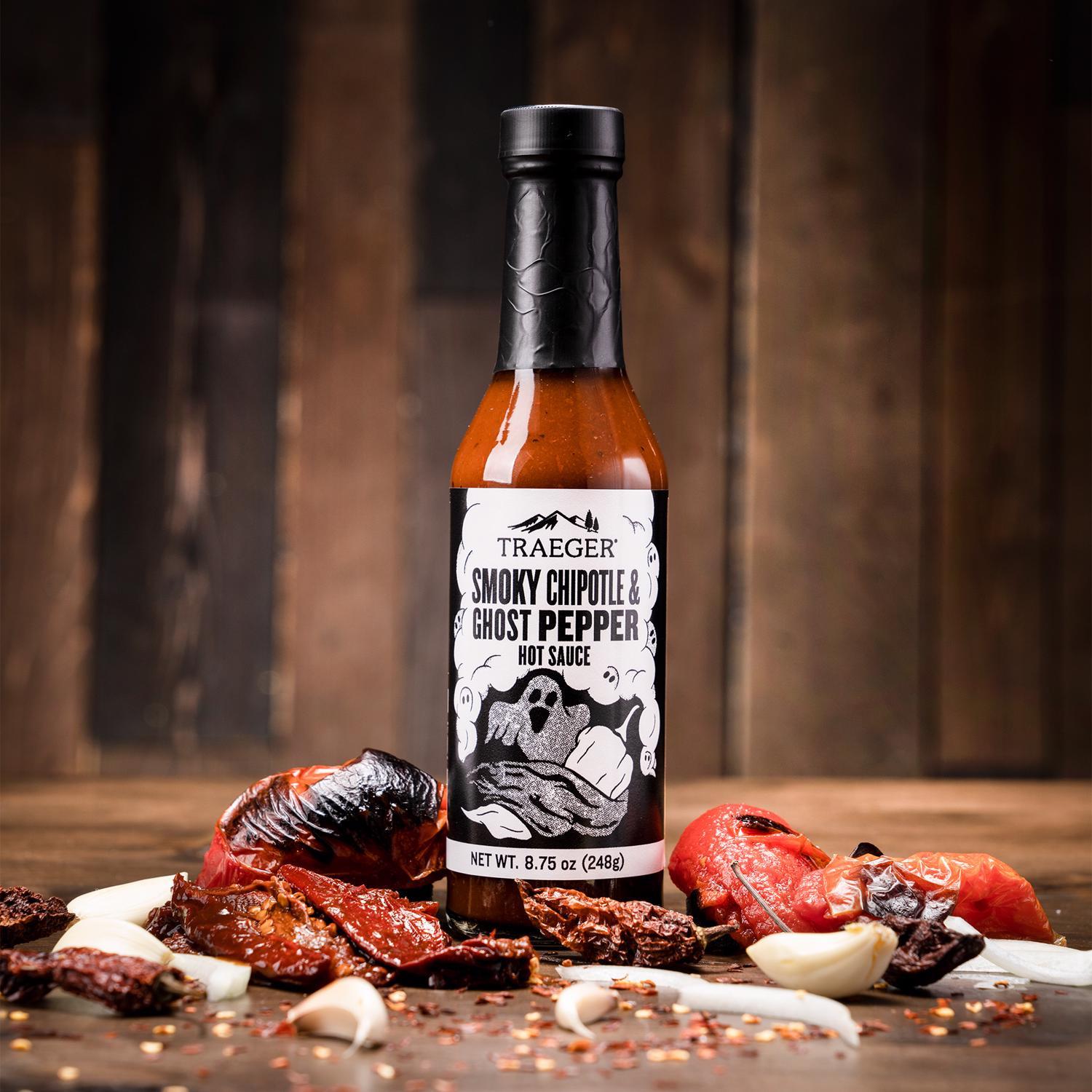 Traeger Smokey Chipotle & Ghost Pepper Hot Sauce 8.75 oz Stine Home