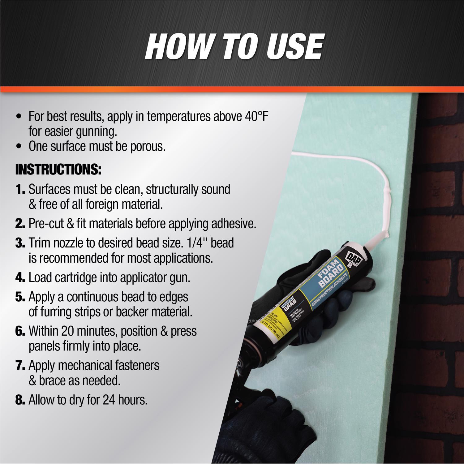 DAP Foamboard Construction Adhesive 10.3 oz