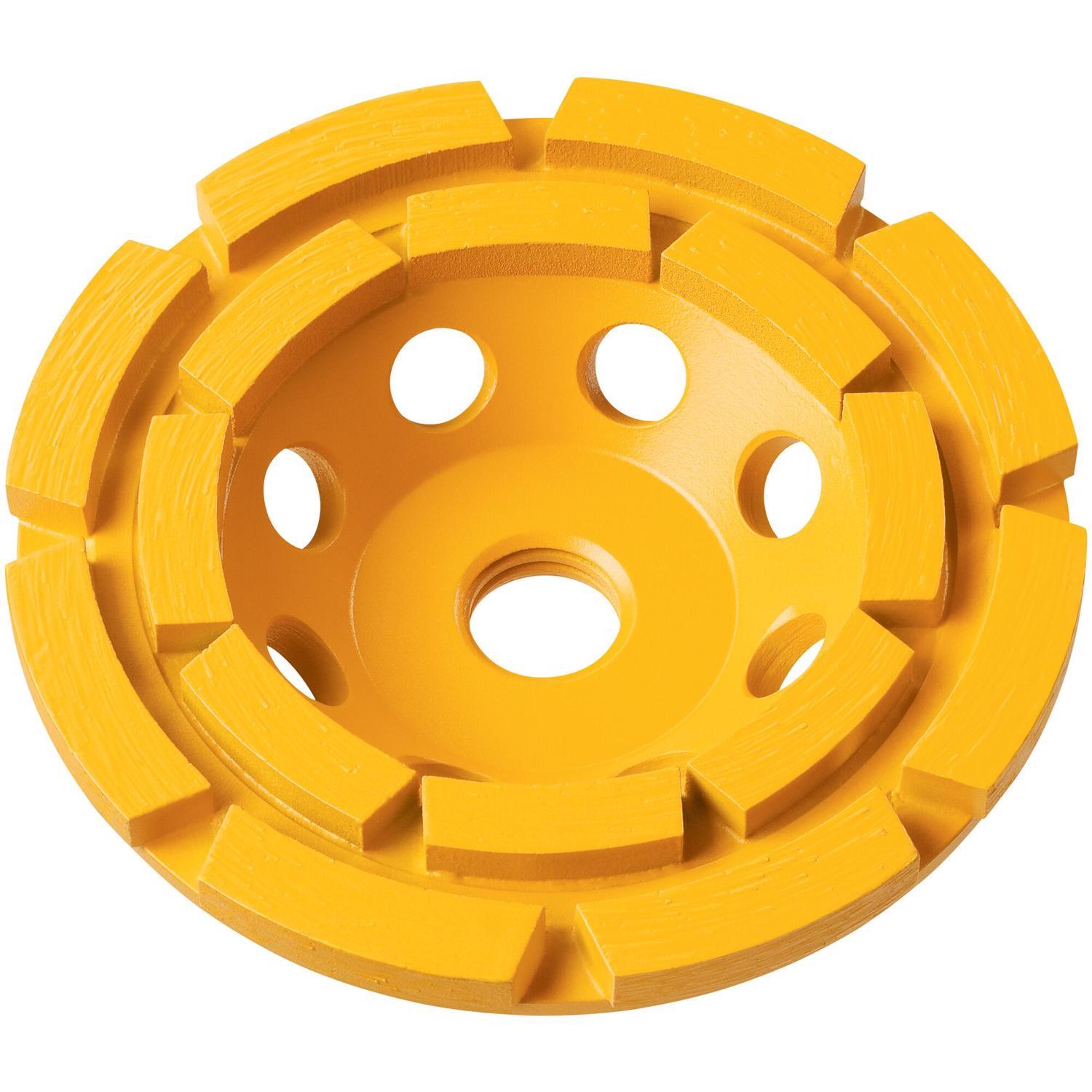 DeWalt XP 4 in. D X 5/8-11 in. Double Row Cup Grinding Wheel