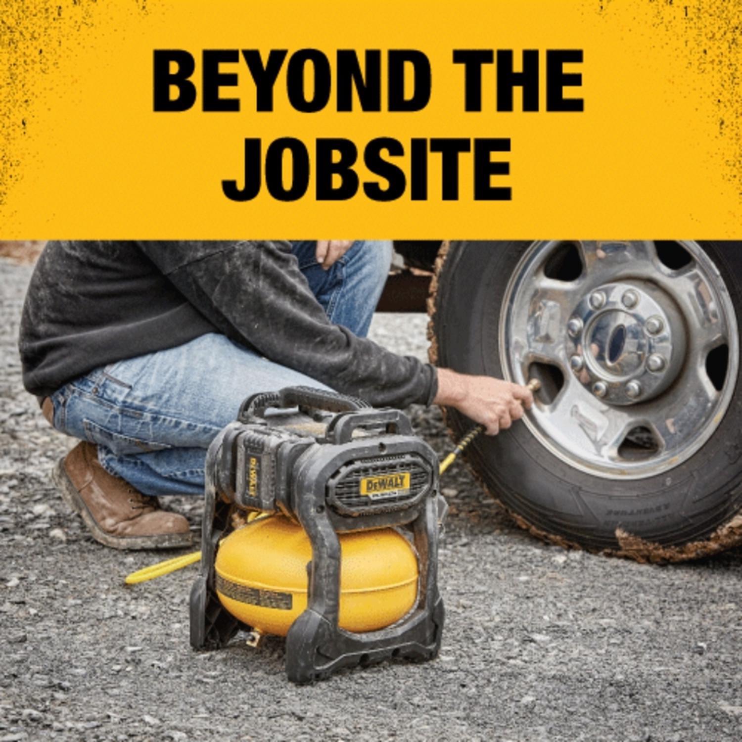 DeWalt 20V MAX 2.5 gal Pancake Portable Air Compressor 135 psi 0.4 HP