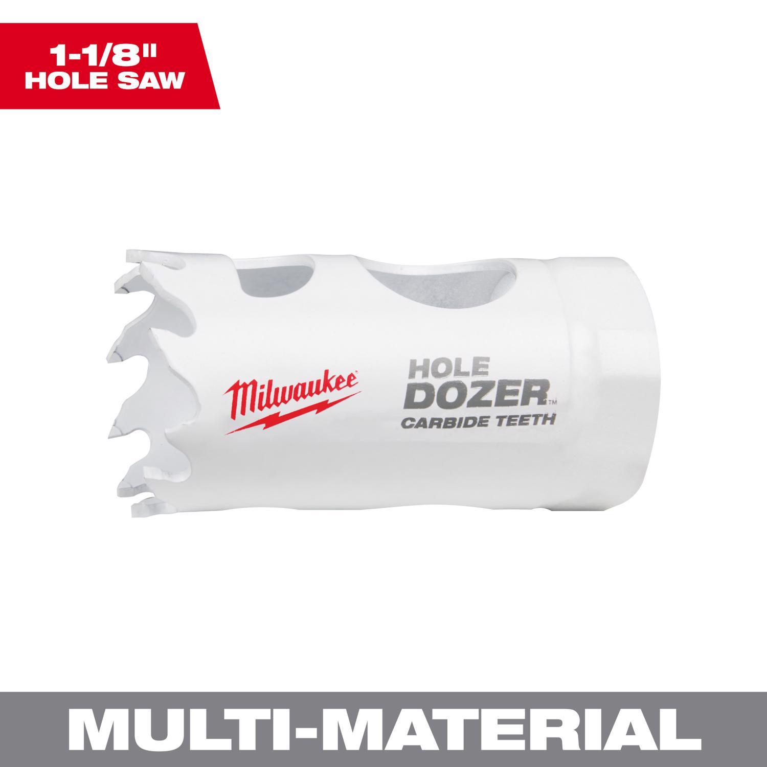Milwaukee Hole Dozer 1-1/8 in. Carbide Tipped Hole Saw 1 pc