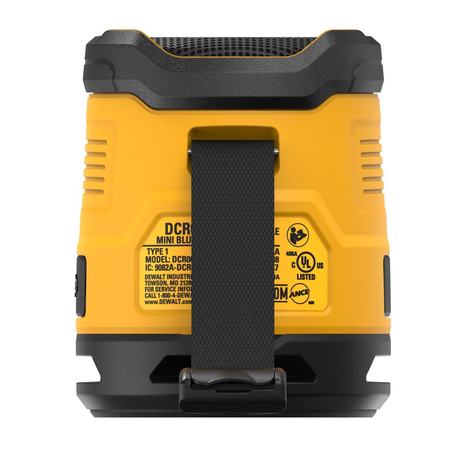 DeWalt Wireless Bluetooth Weather Resistant Portable Speaker