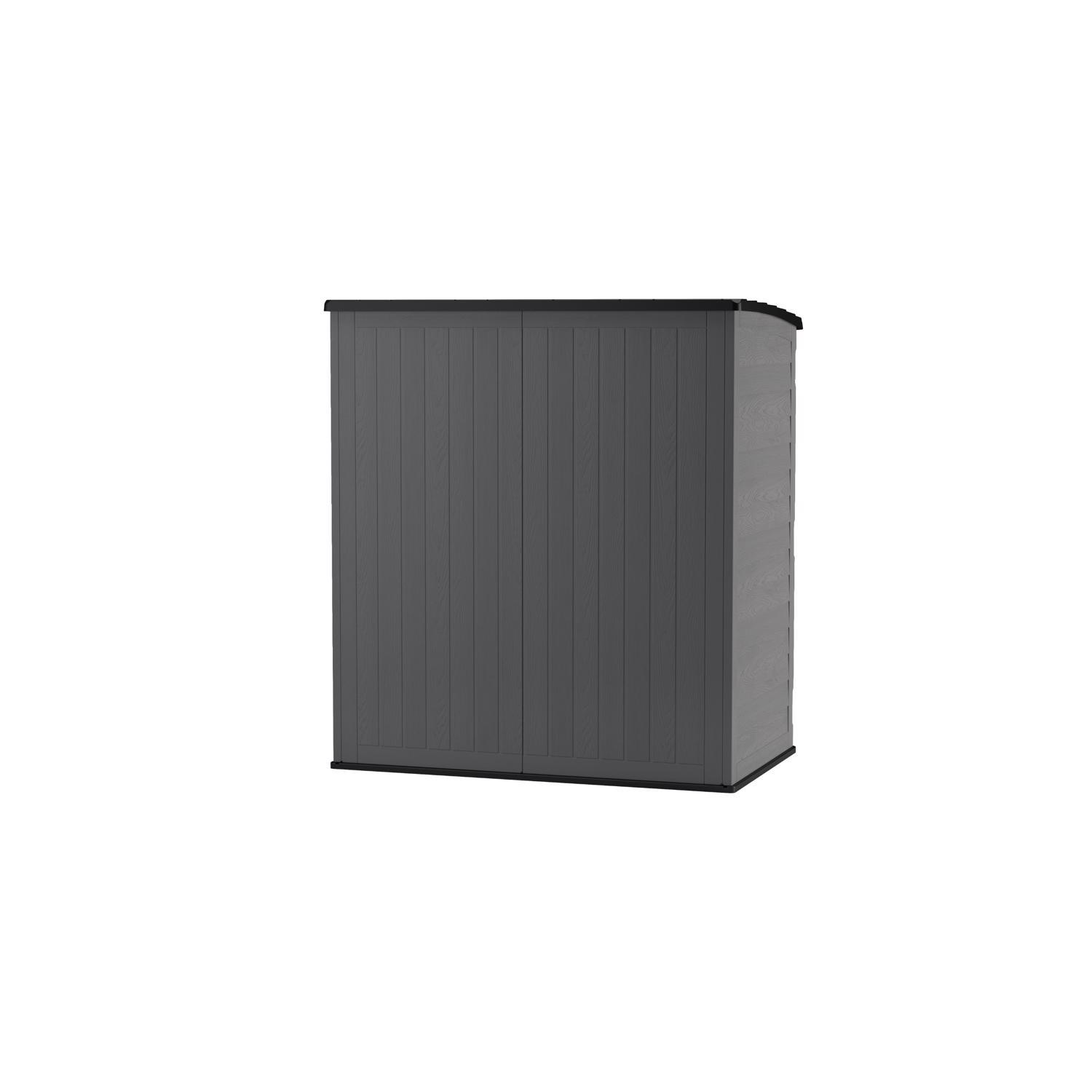 Suncast XL Vertical 5 ft. x 3 ft. Resin Vertical Pent Storage Shed with Floor Kit