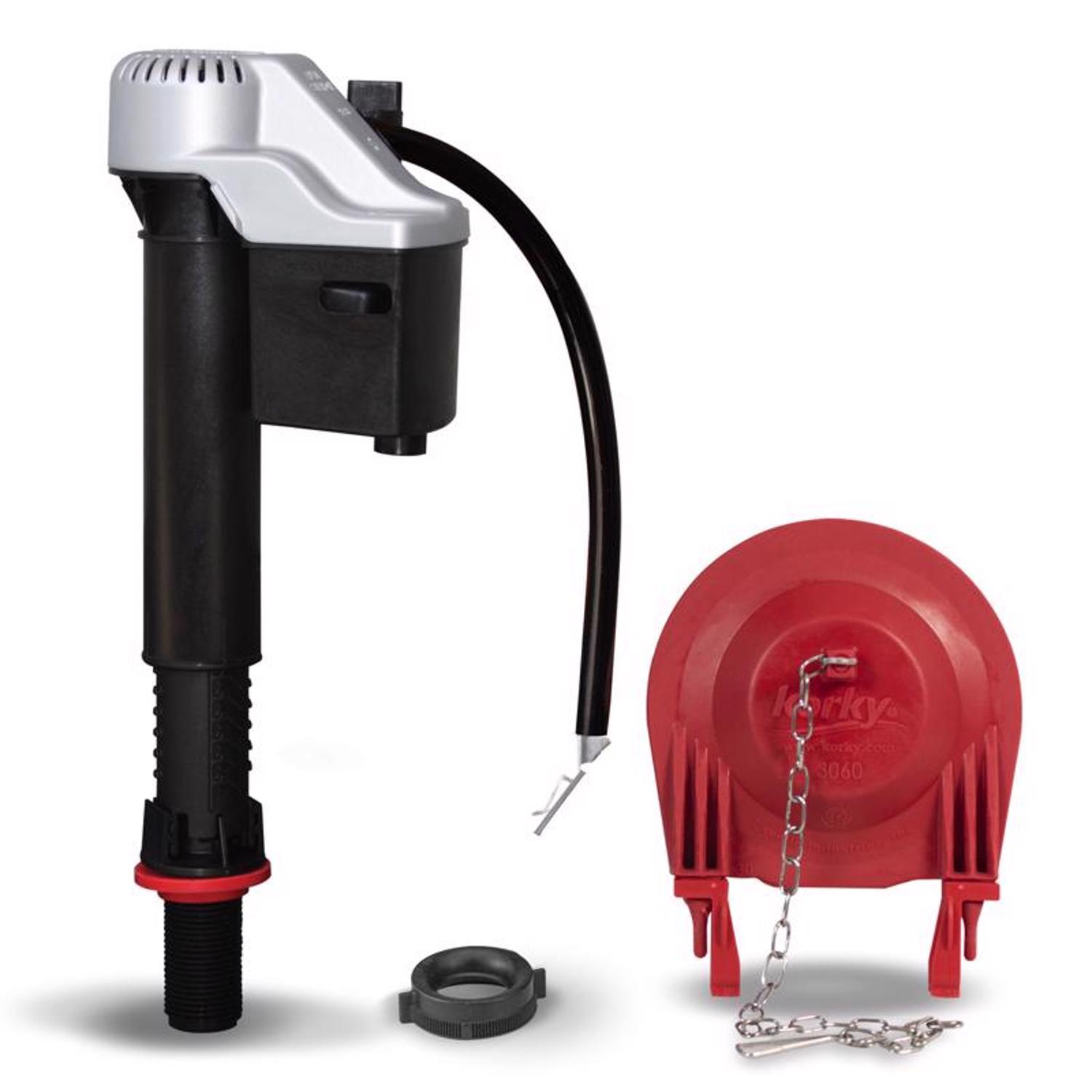 Korky QuietFILL Platinum Large 3 inch Flapper Fill Valve And Flapper Kit