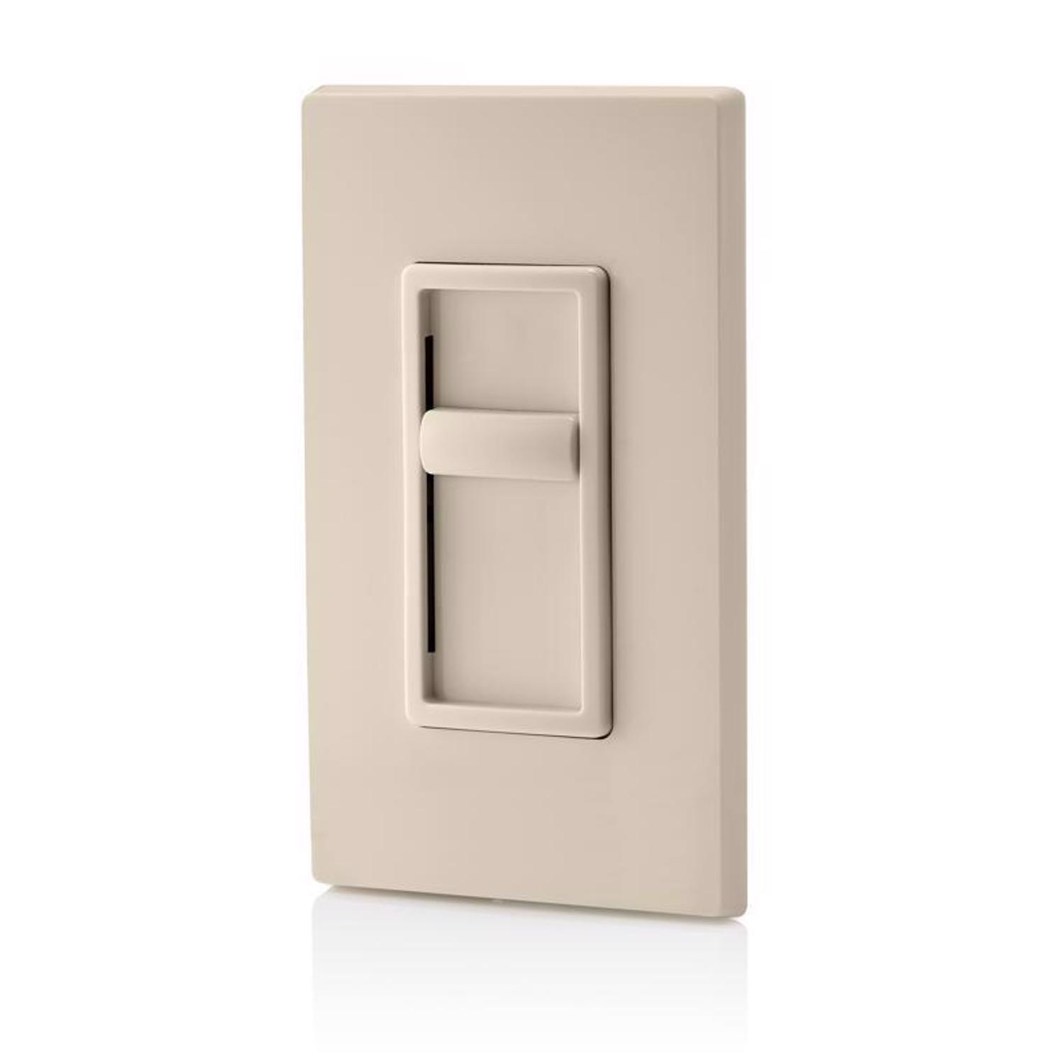 Leviton Decora SureSlide Light Almond 600 W Slide Dimmer Switch 1 pk