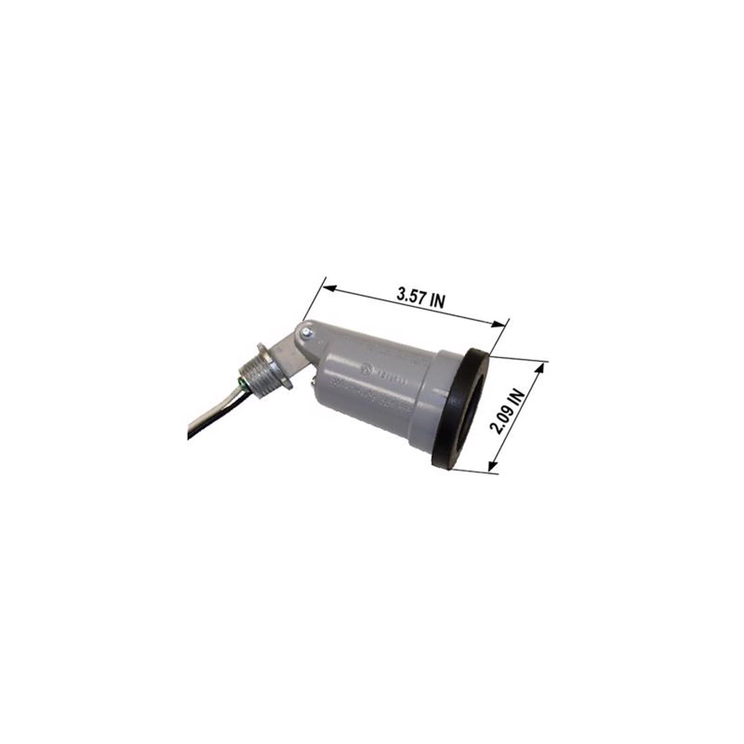 Sigma Engineered Solutions Switch Controlled Gray Lamp Holder Hardwired