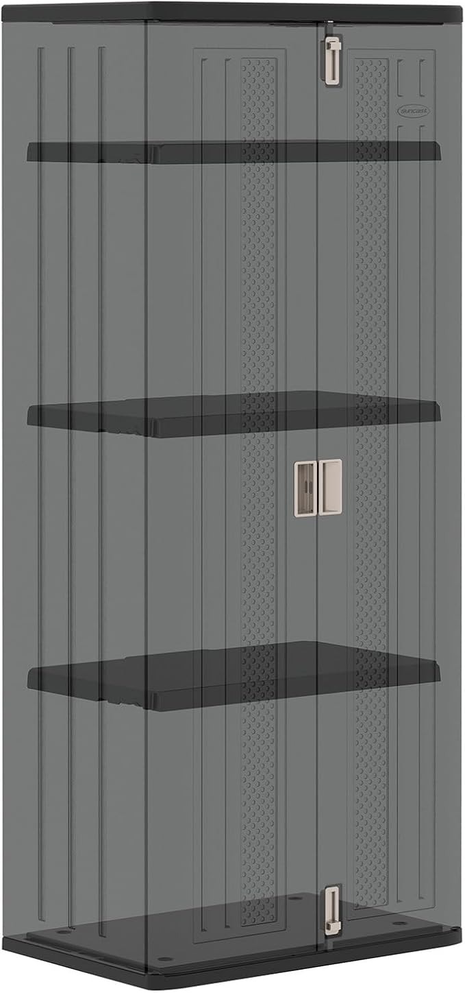 Suncast Tall Storage Cabinet Black