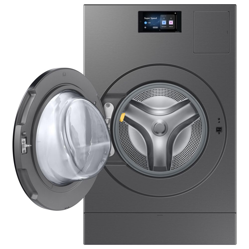 Samsung 5.3 Cu Ft. Bespoke AI Vented Laundry Combo All-in-One Ultra Capacity Washer and Electric Dryer with AI Home in Dark Steel
