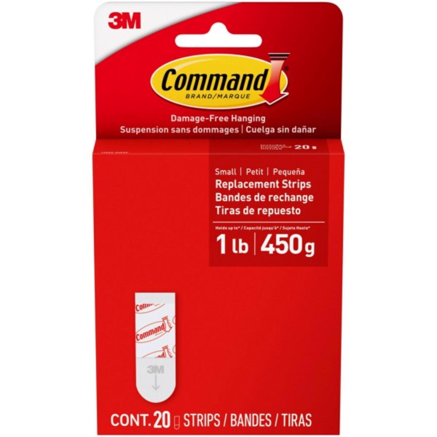 3M Small Foam Picture Hanging Strips 20 pk