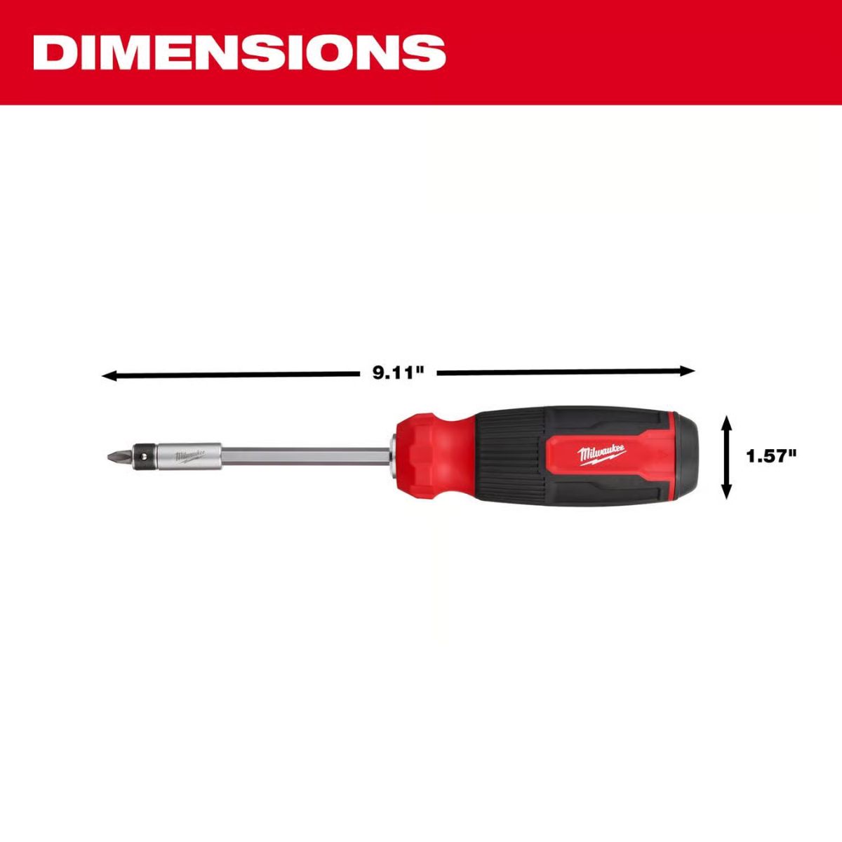 Milwaukee Hex Shank 27-in-1 Multi-Bit Screwdriver 9.11 in. 1 Piece