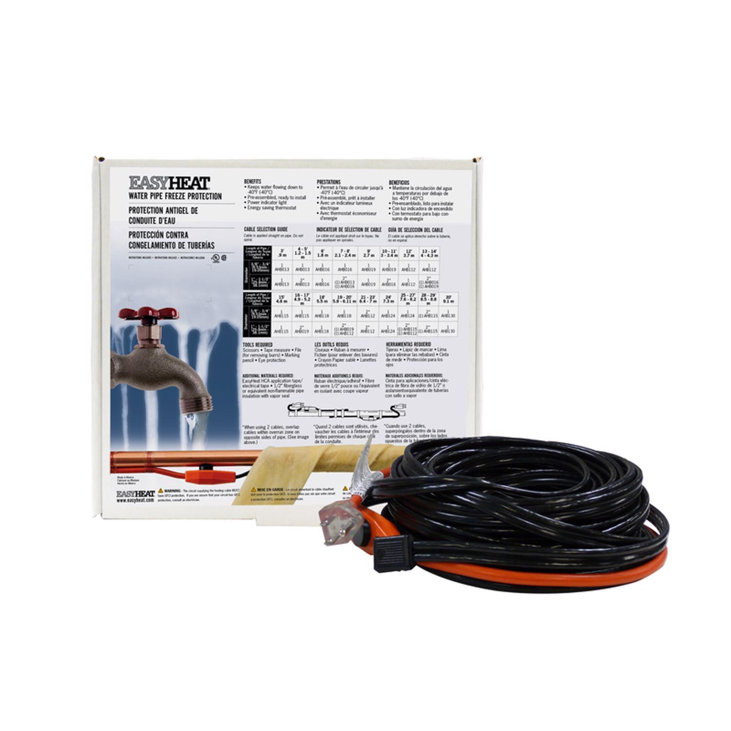Easy Heat AHB 9 ft. L Heating Cable For Water Pipe