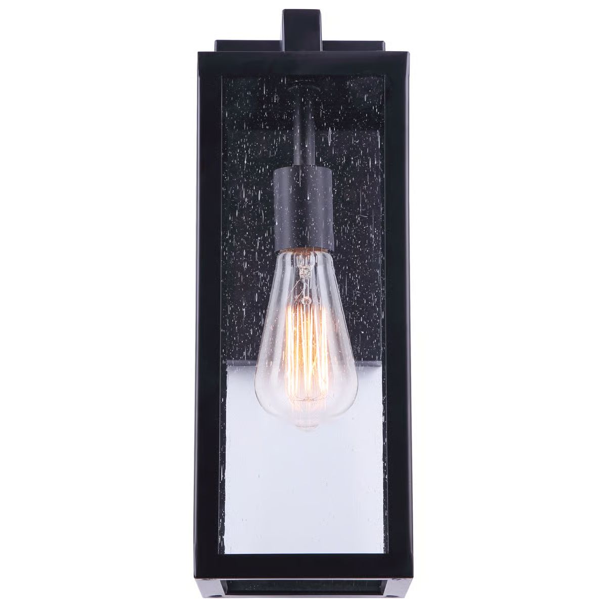 Canarm Newport 1-Light Outdoor Wall Light in Matte Black