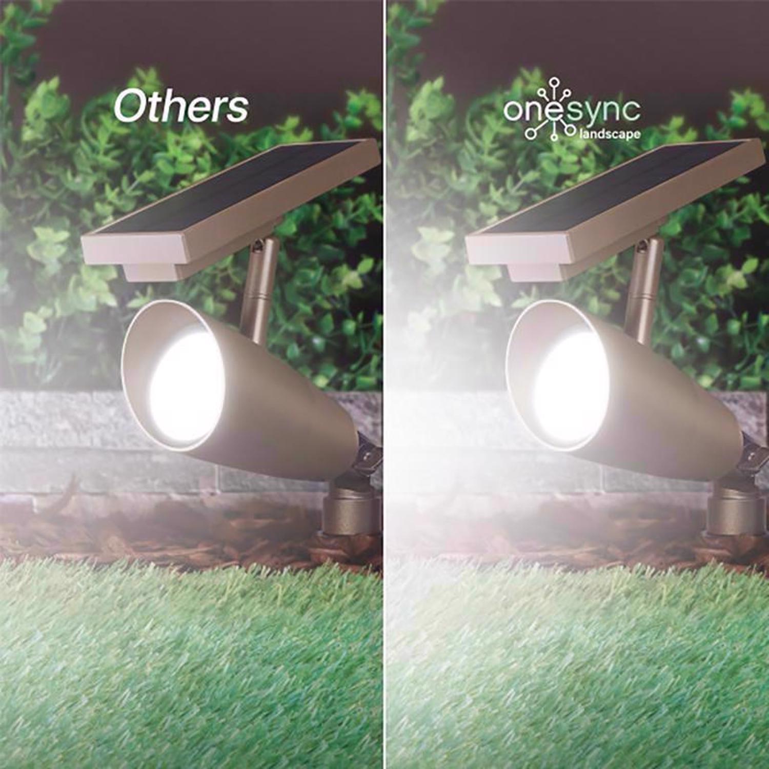 Feit OneSync Bronze Solar Powered/Remote 1 W LED Spotlight 2 pk