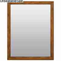 Zenna Home Bathroom Mirror, Matte Brown