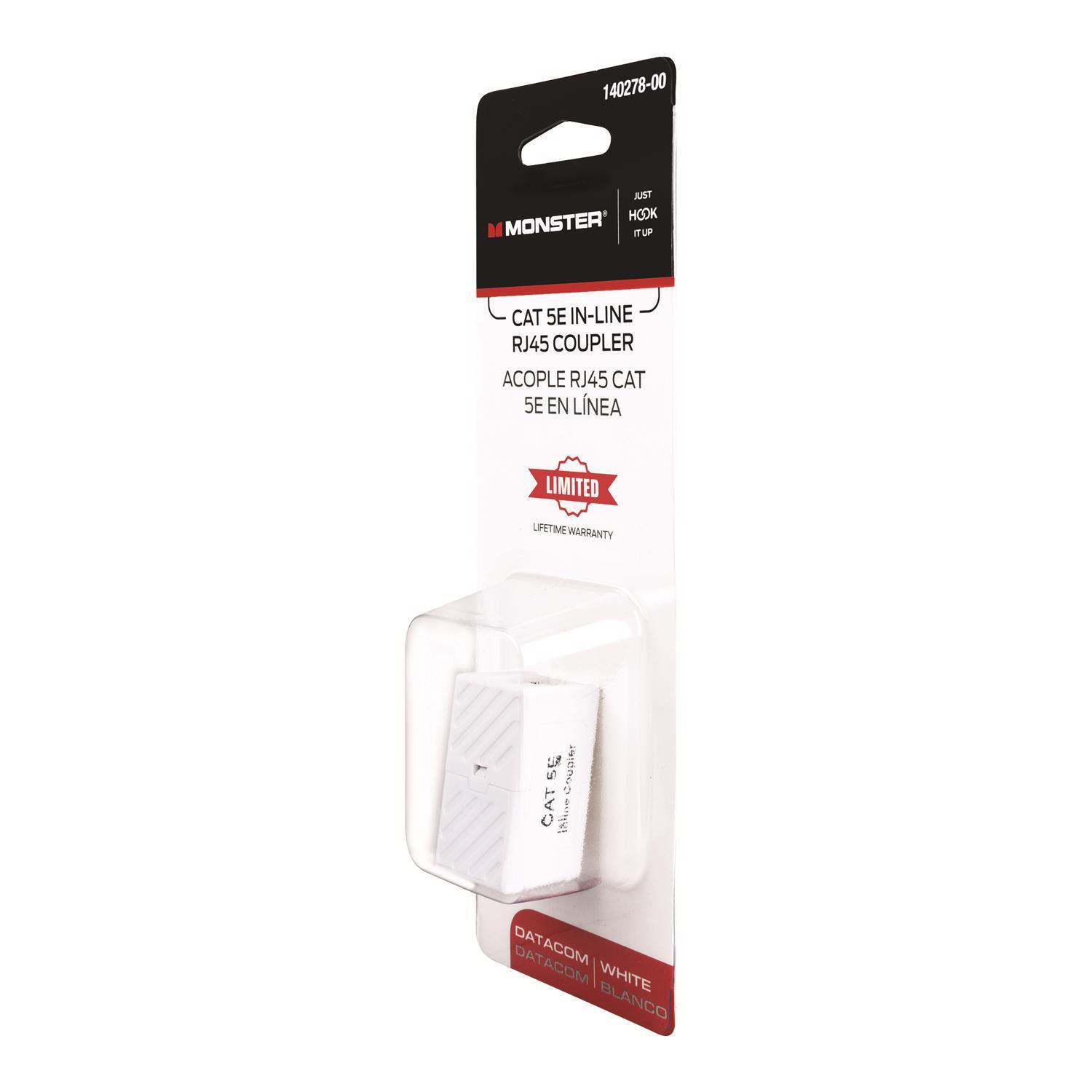 Monster Just Hook It Up 0 ft. L Category 5E In-Line Coupler