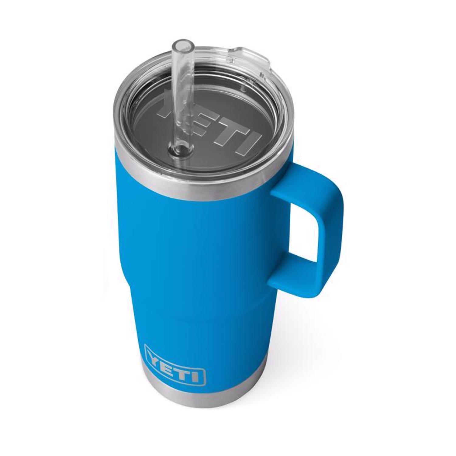 YETI 25 oz Big Wave Blue BPA Free Insulated Straw Tumbler
