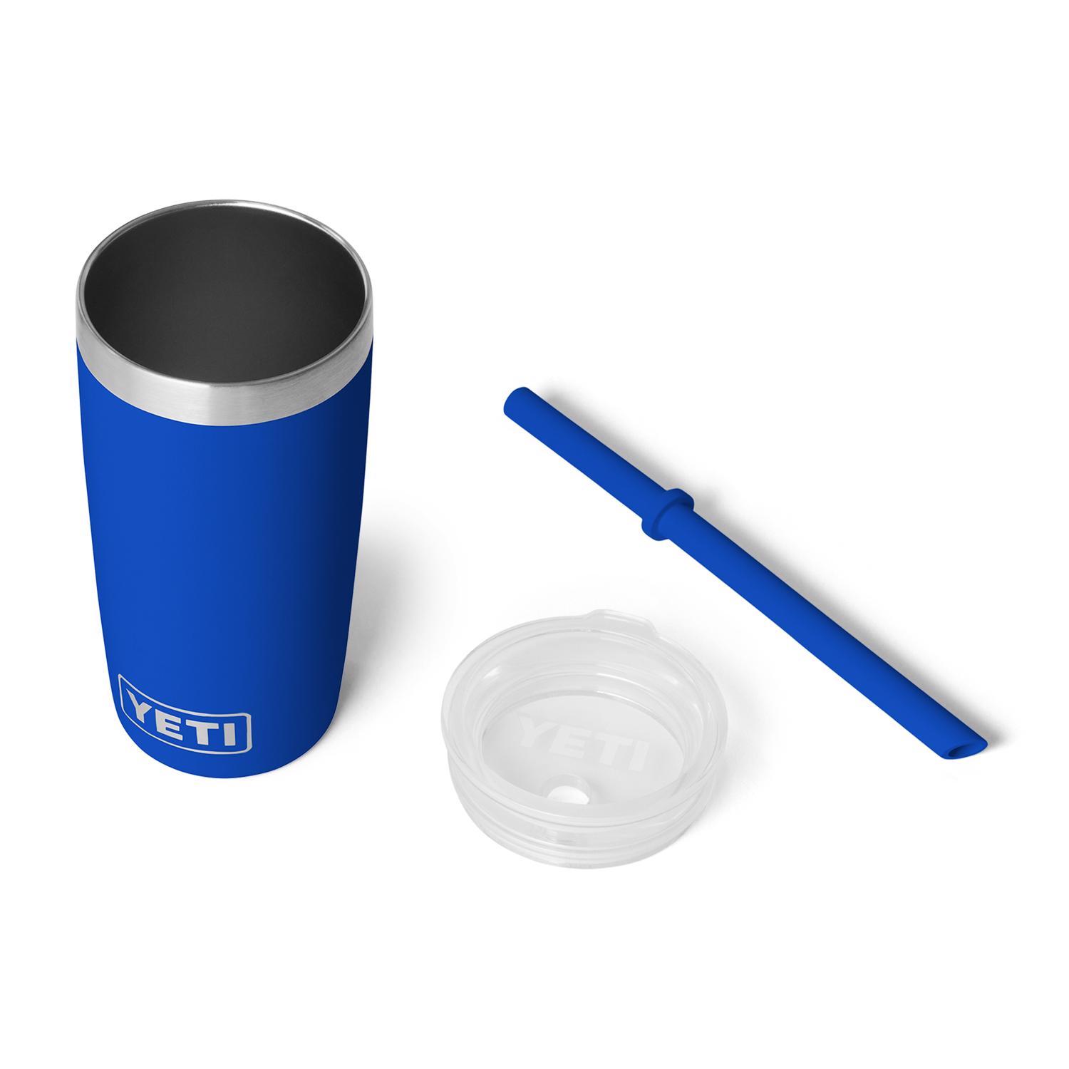 YETI Rambler Jr. 10 oz Royal Blue BPA Free Kids Cups with Silicone Straw