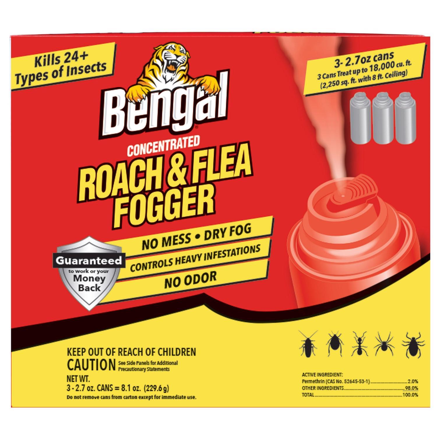 Bengal Roach & Flea Insect Killer Fog 2.7 oz