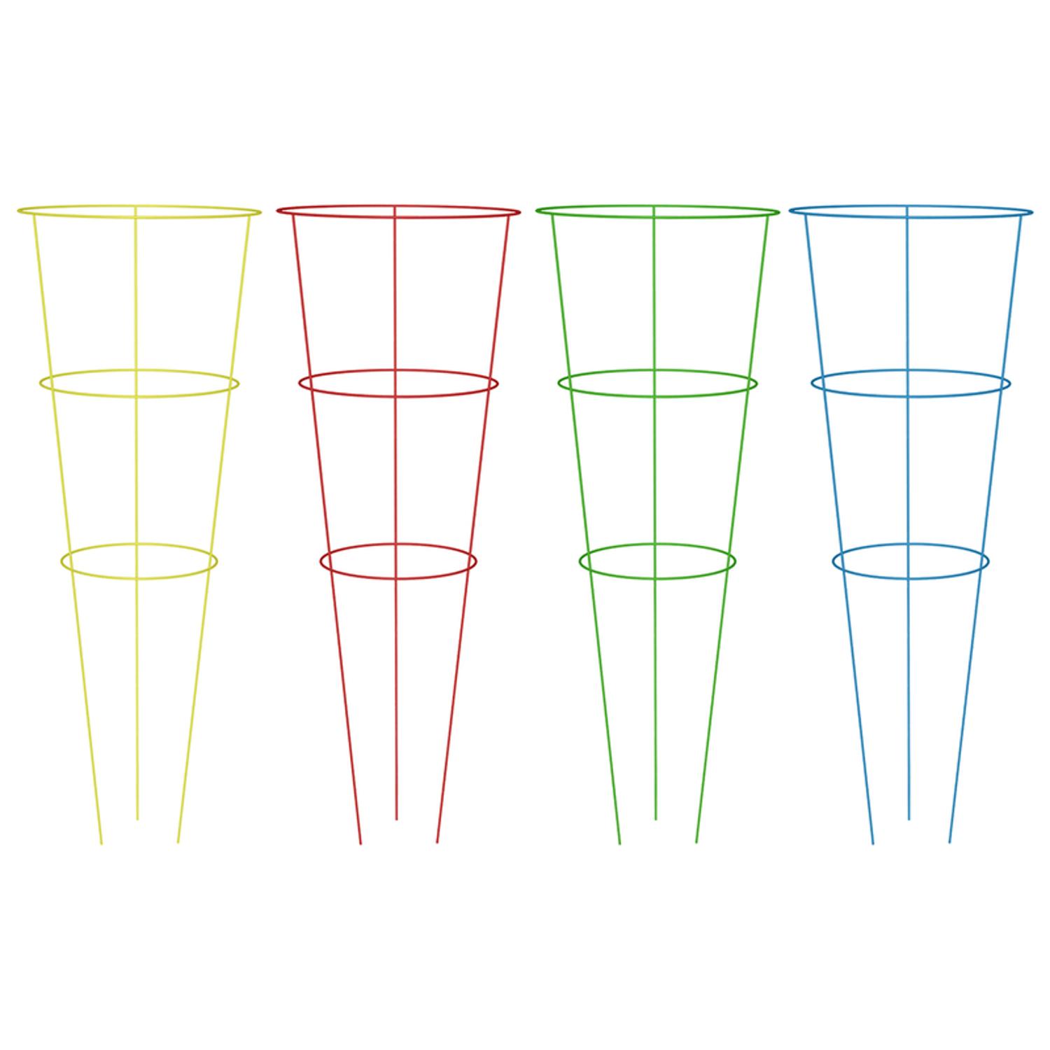 Panacea Vibrant 42 in. H X 16 in. W Assorted Steel Tomato Cage (ASSORTED COLORS)