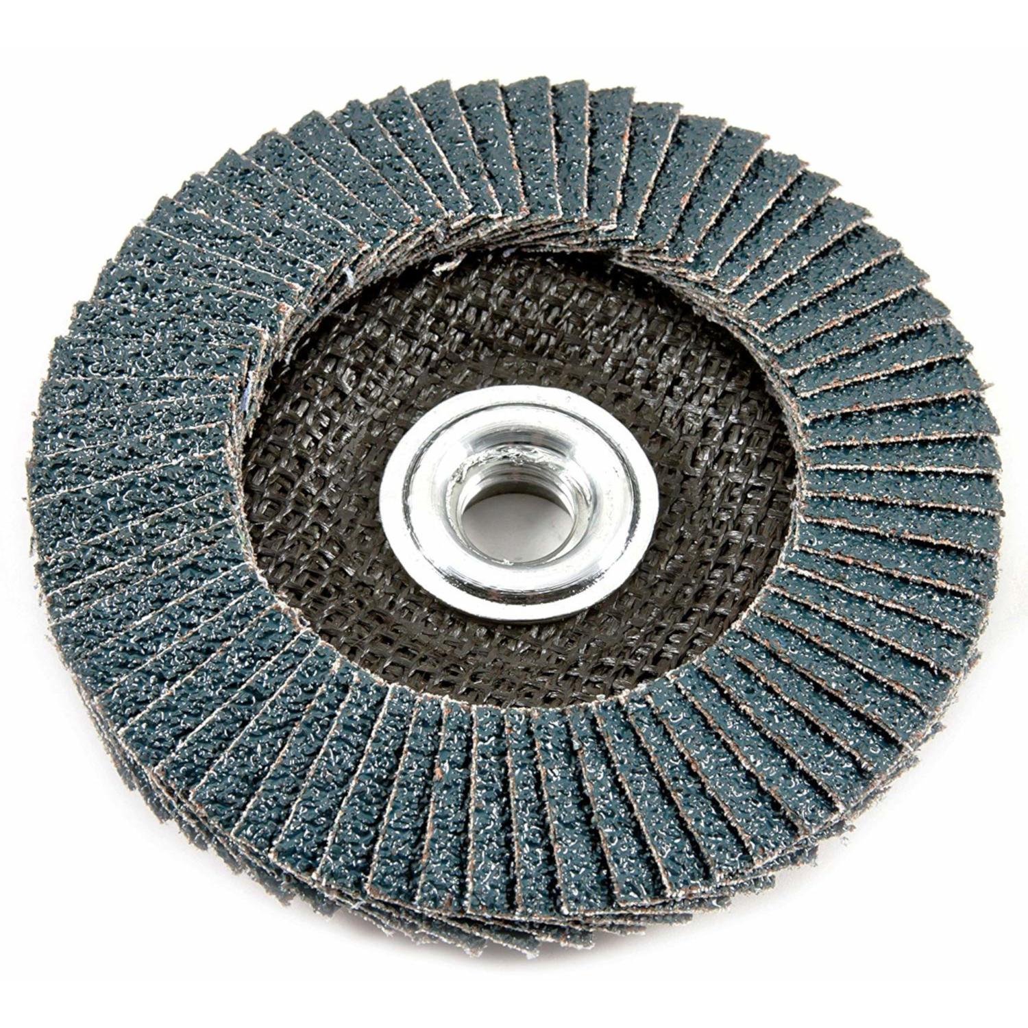 Forney 4-1/2 in. D X 7/8 in. Zirconia Aluminum Oxide Flap Disc 80 Grit 1 pc