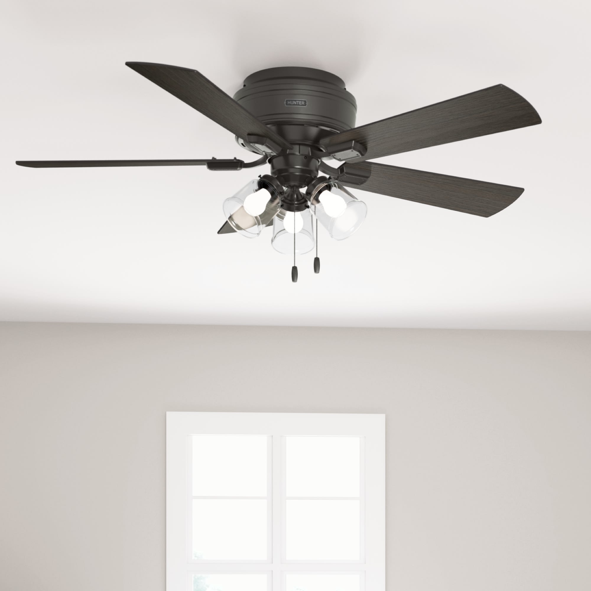 Hunter Crestfield 52 in. Bronze LED Indoor Ceiling Fan
