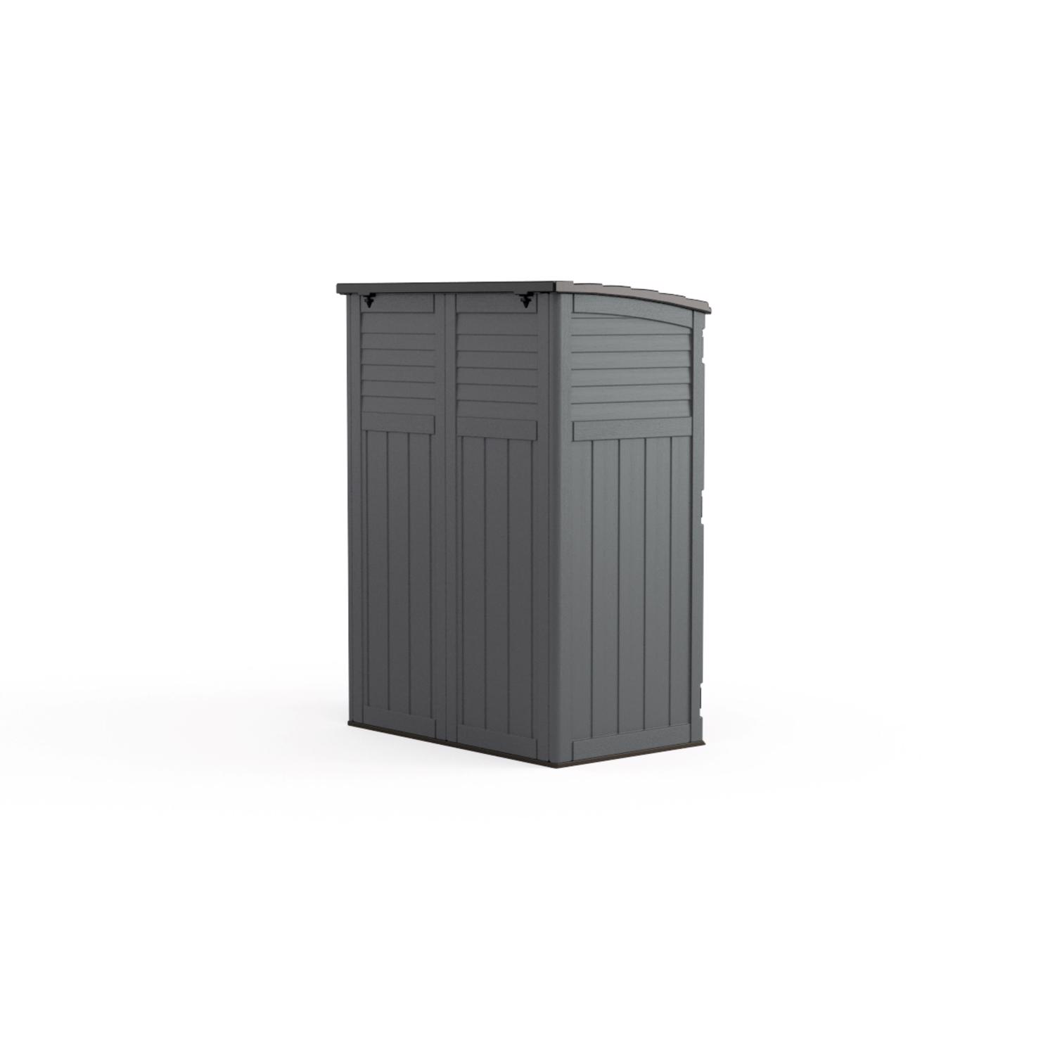 Suncast 4 ft. x 3 ft. Plastic Vertical Storage Shed with Floor Kit
