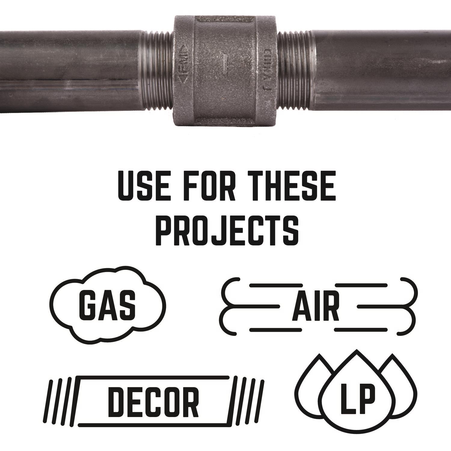 STZ Industries 3/8 in. FIP each X 3/8 in. D FIP Black Malleable Iron Coupling