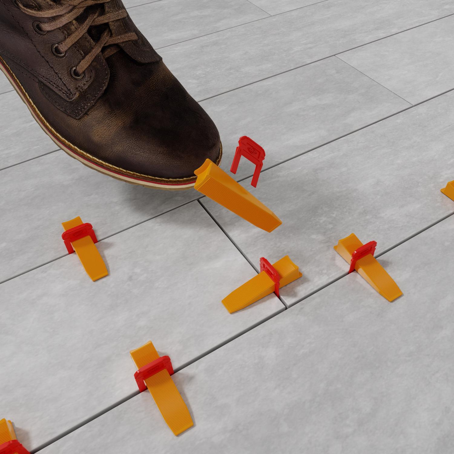 QEP Xtreme 1.29 in. H X 0.13 in. W Plastic Tile Leveling Clips 500 pc