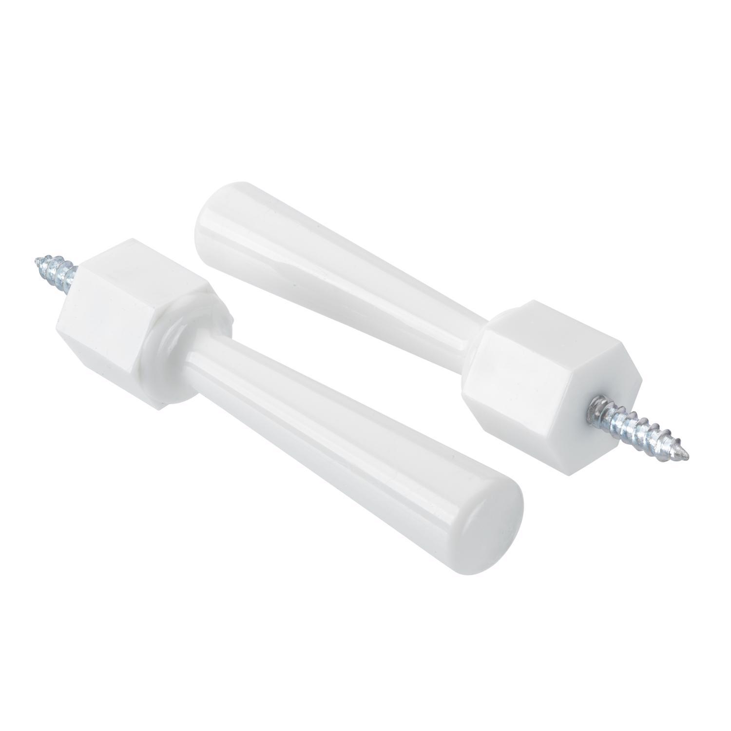 Ace 3-1/4 in. W Plastic White Flexible Door Stop Mounts to door and wall 0 in.
