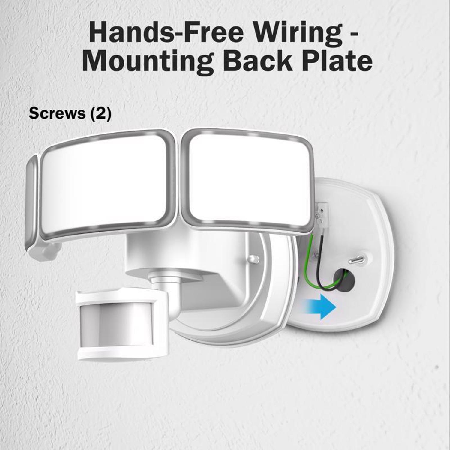 Feit Motion-Sensing Hardwired LED White Security Floodlight