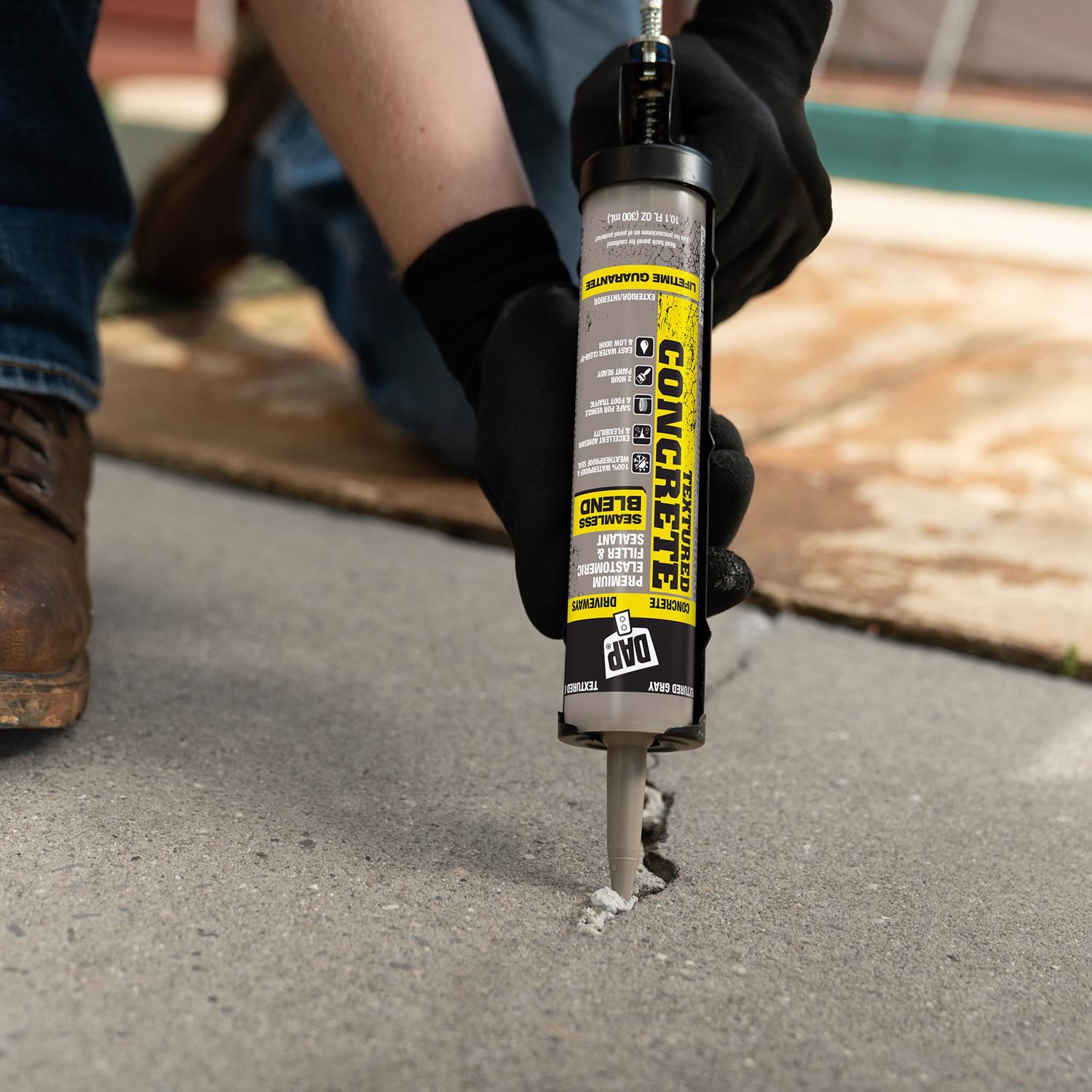 DAP Textured Gray Acrylic Latex Concrete and Mortar Waterproof Sealant 10.1 oz