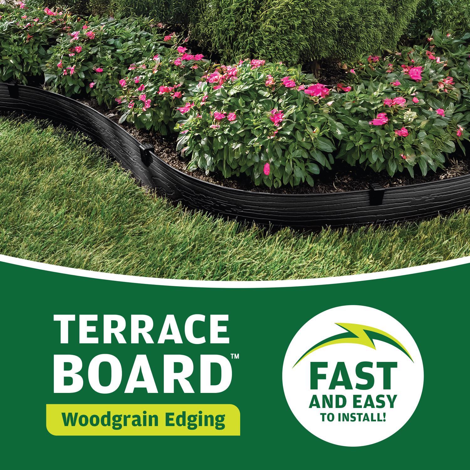 Master Mark 20 ft. L X 5 in. H Plastic Black Landscape Edging Kit