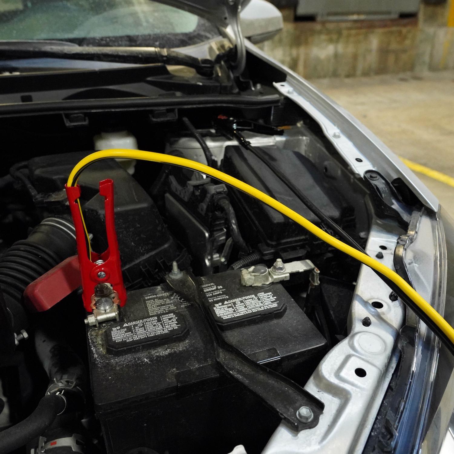 DieHard 16 ft. 8 Ga. Booster Cable Clamps