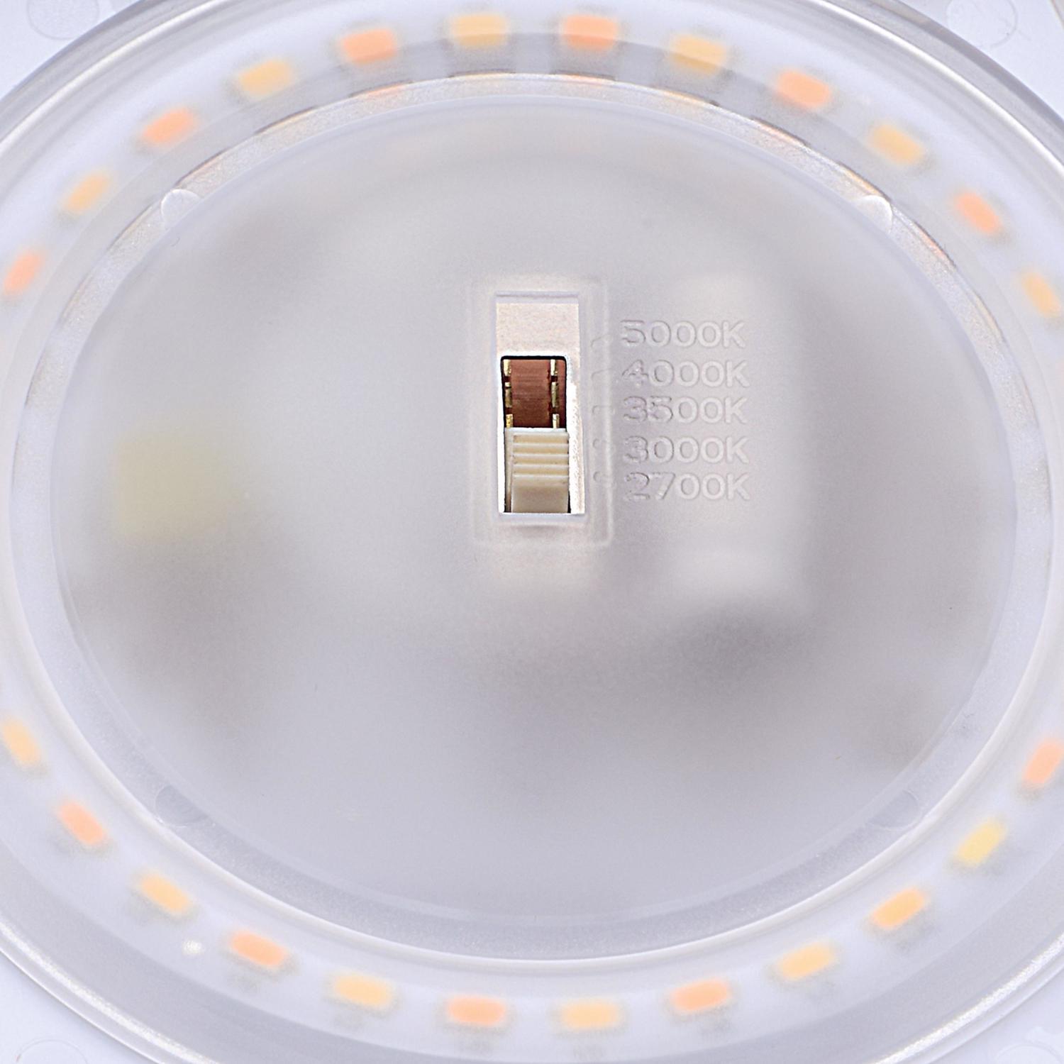 Westinghouse Color Changing Technology 1.25 in. H X 7.5 in. W X 7.5 in. L Frost White Ceiling Fixtur