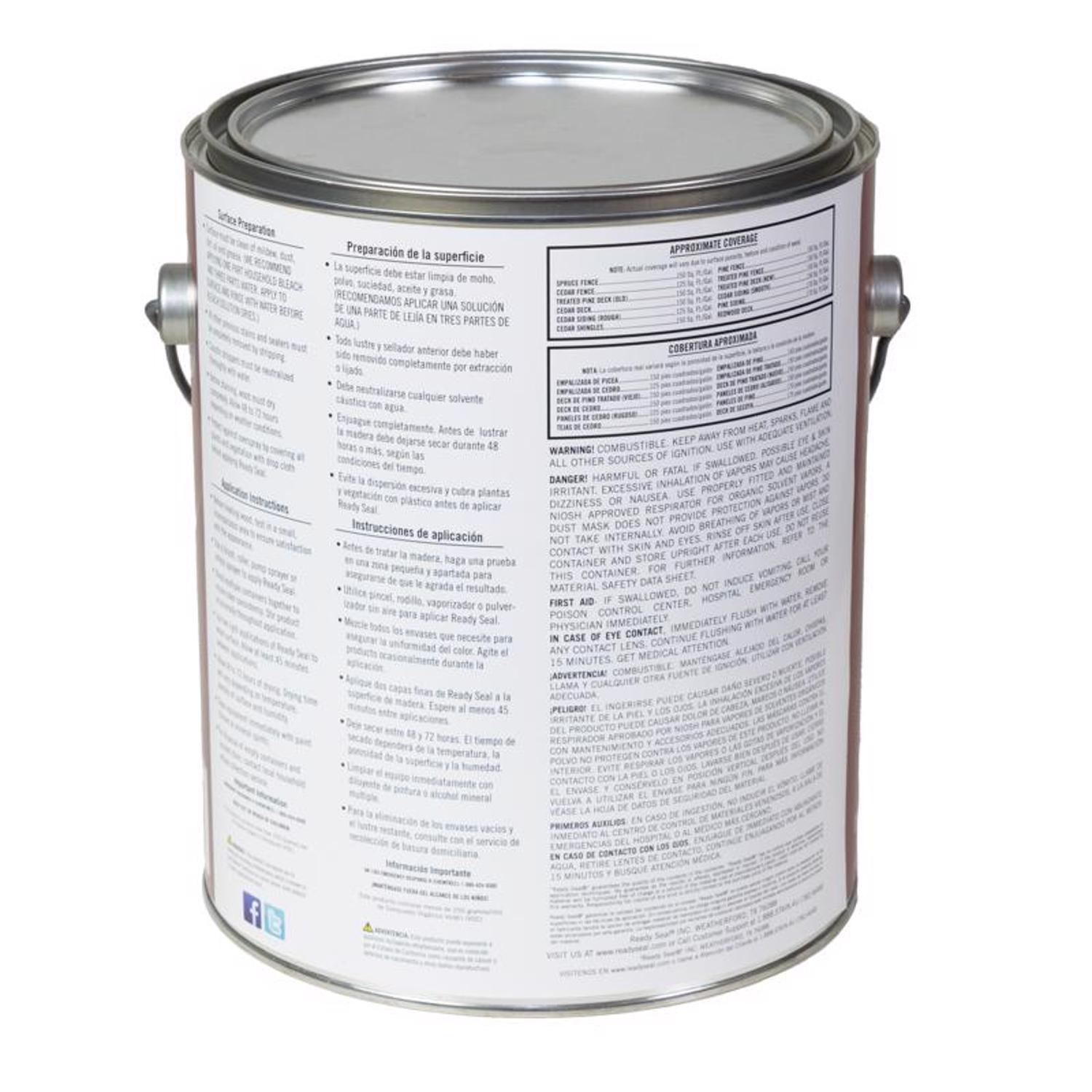 Ready Seal Goof Proof Semi-Transparent Flat Natural Oil-Based Penetrating Wood Stain/Sealer 1 gal