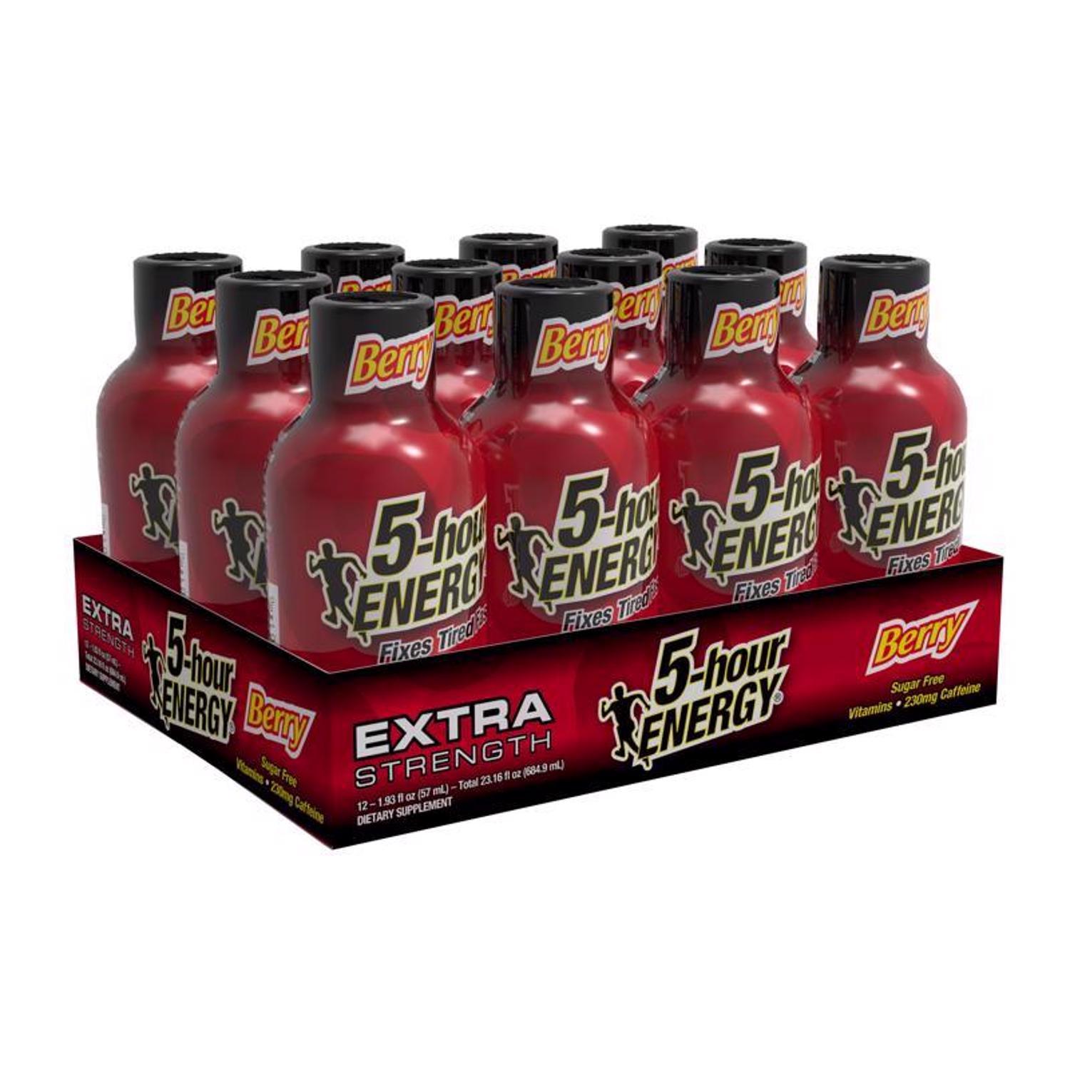 5-hour Energy Extra Strength Sugar Free Berry Energy Shot 1.93 oz