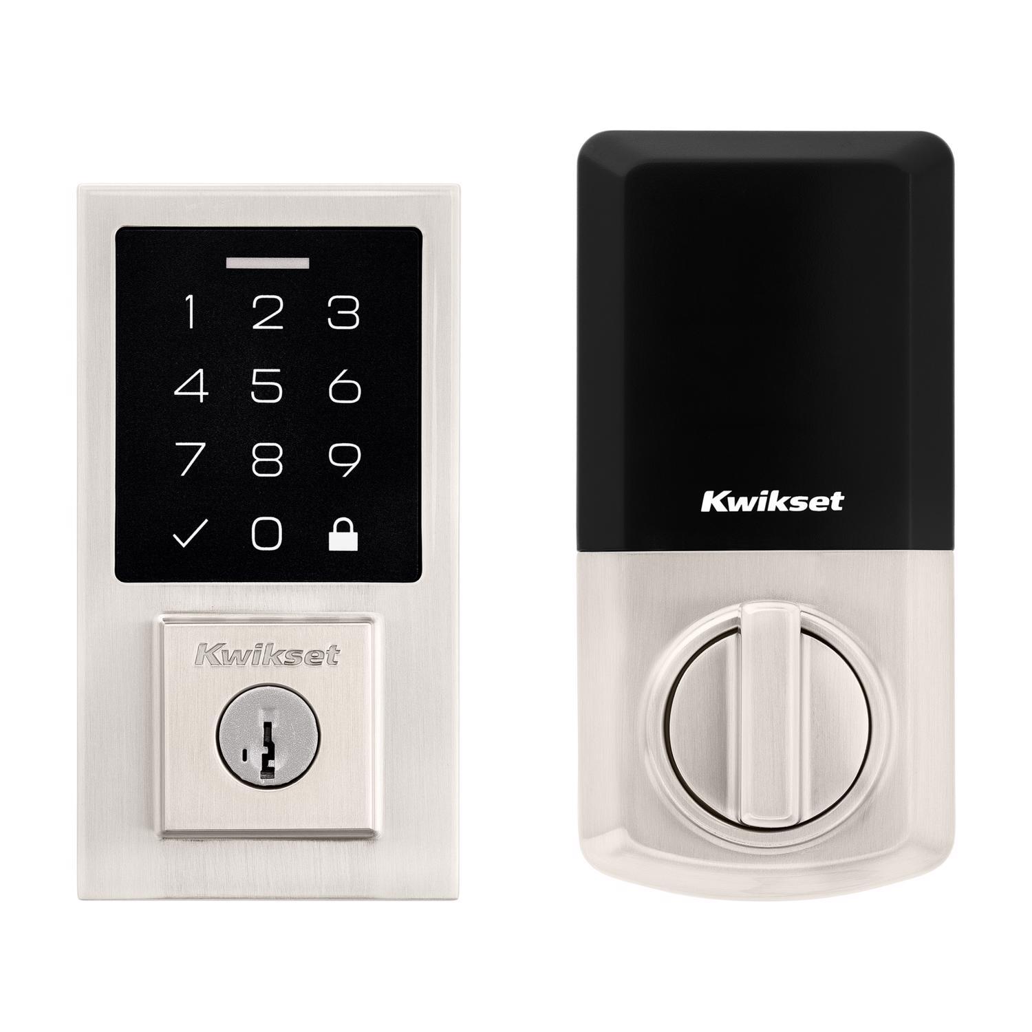 Kwikset 270 SmartCode Satin Nickel Metal Electronic Touch Pad Deadbolt