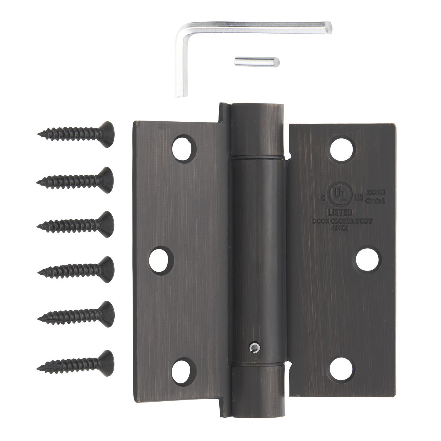 Ace 3.5 in. L Tuscan Bronze Self Closing Hinge 1 pk