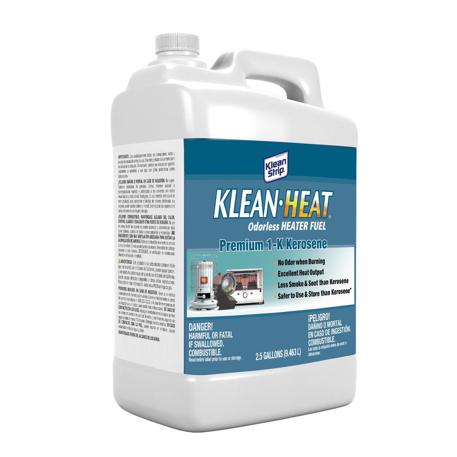 Klean Strip Klean-Heat Petroleum Hydrocarbons Clean Burning Fuel 2.5 gal