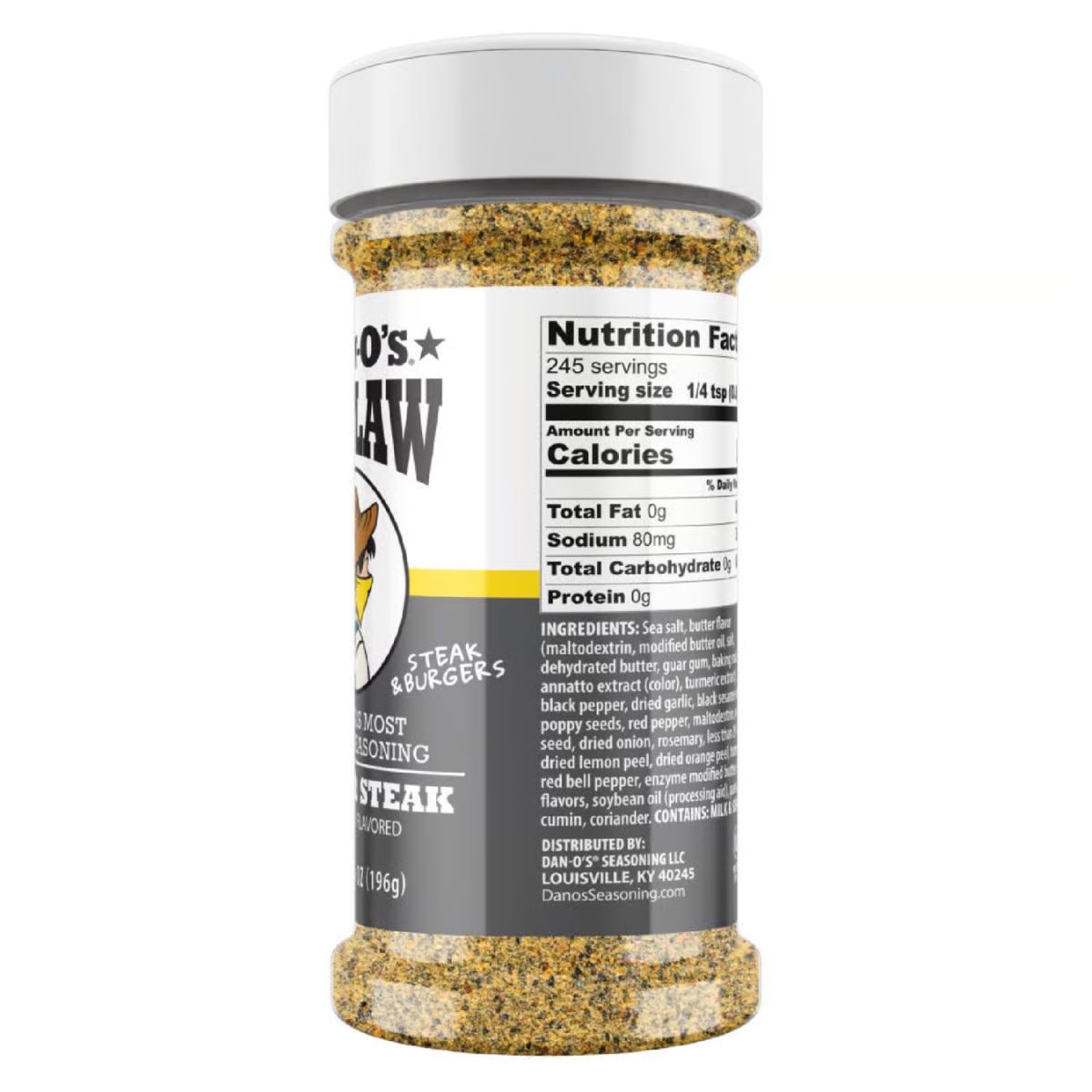 Dan-O's Outlaw Butter Steak BBQ Seasoning 6.9 oz.