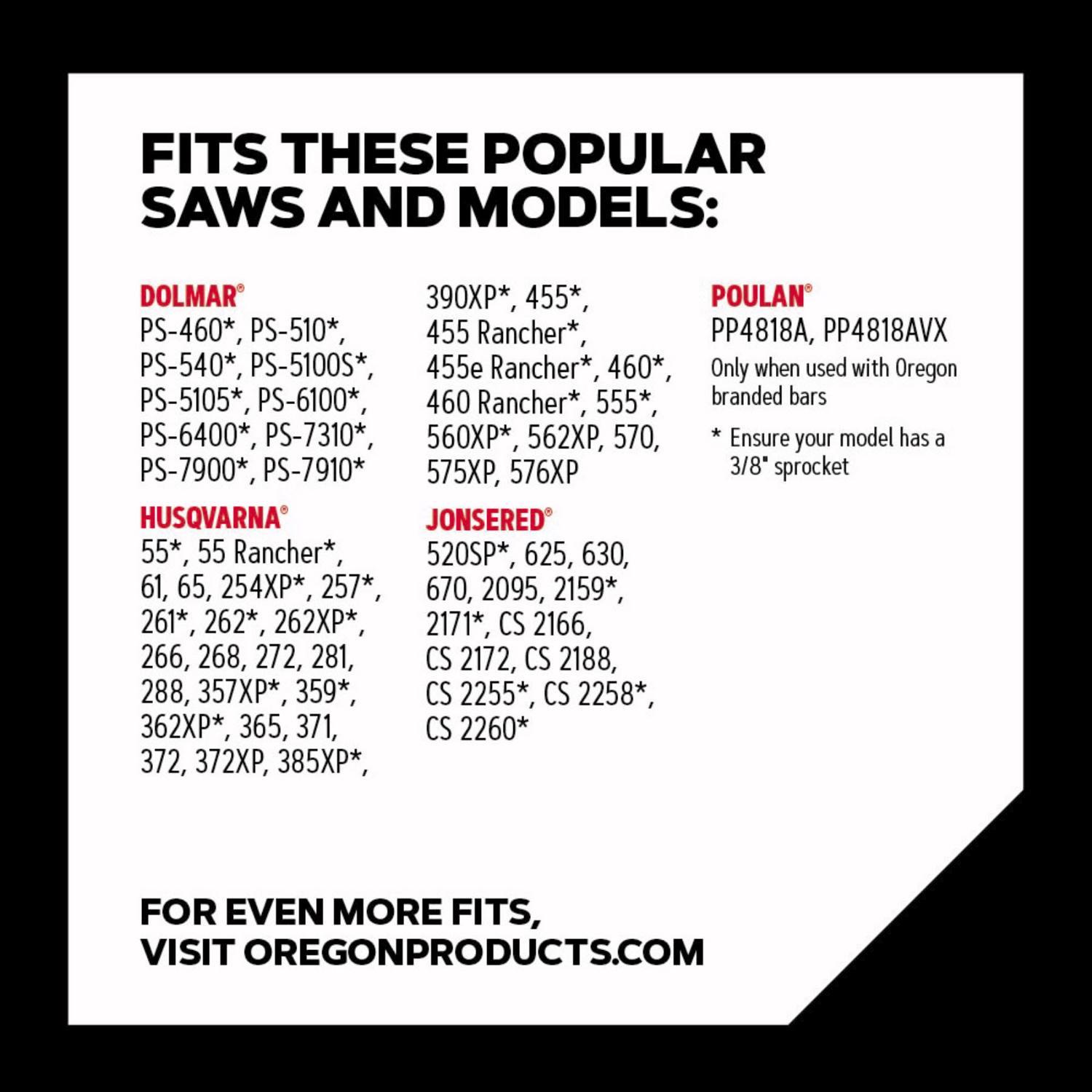 Oregon AdvanceCut D68 18 in. Chainsaw Chain 68 links