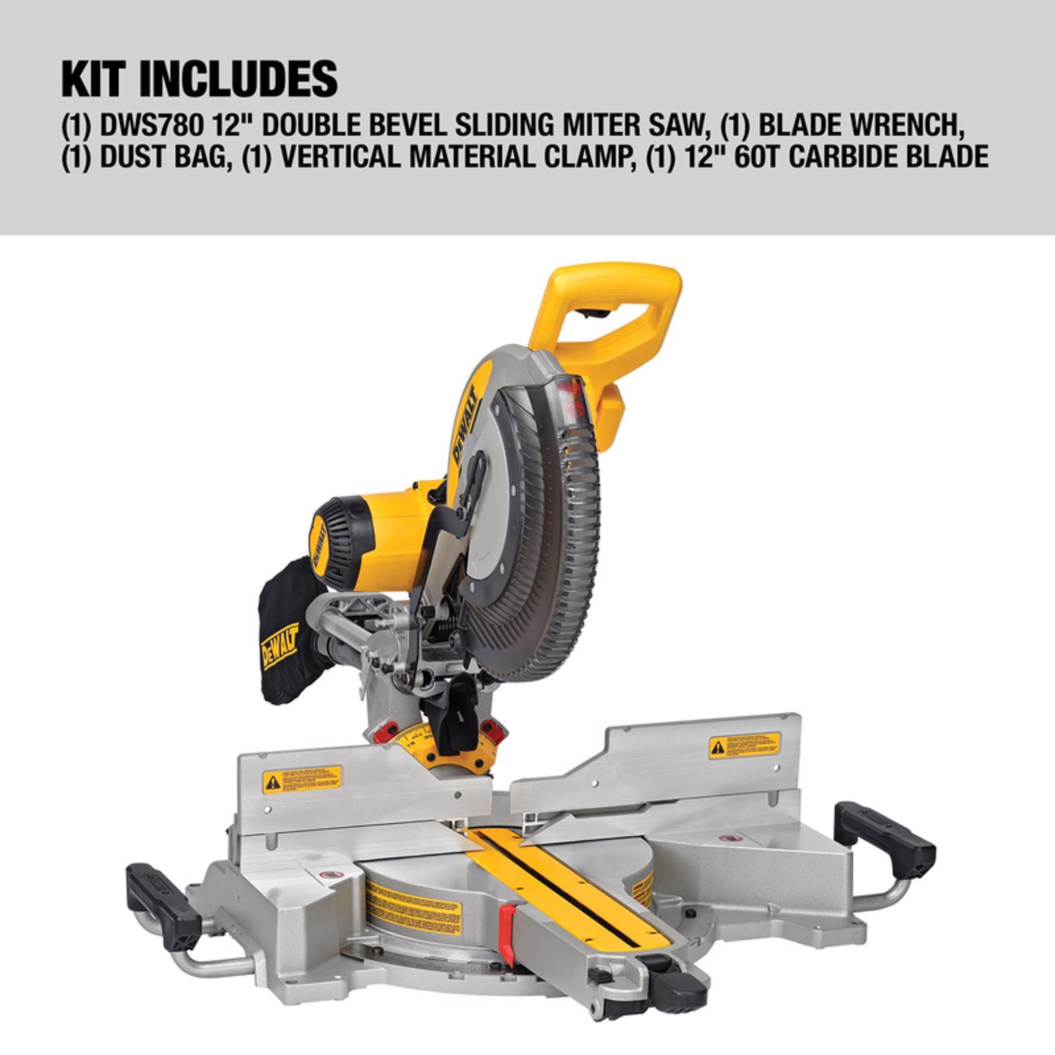 DeWalt 15 amps 12 in. Corded Dual-Bevel Sliding Compound Miter Saw