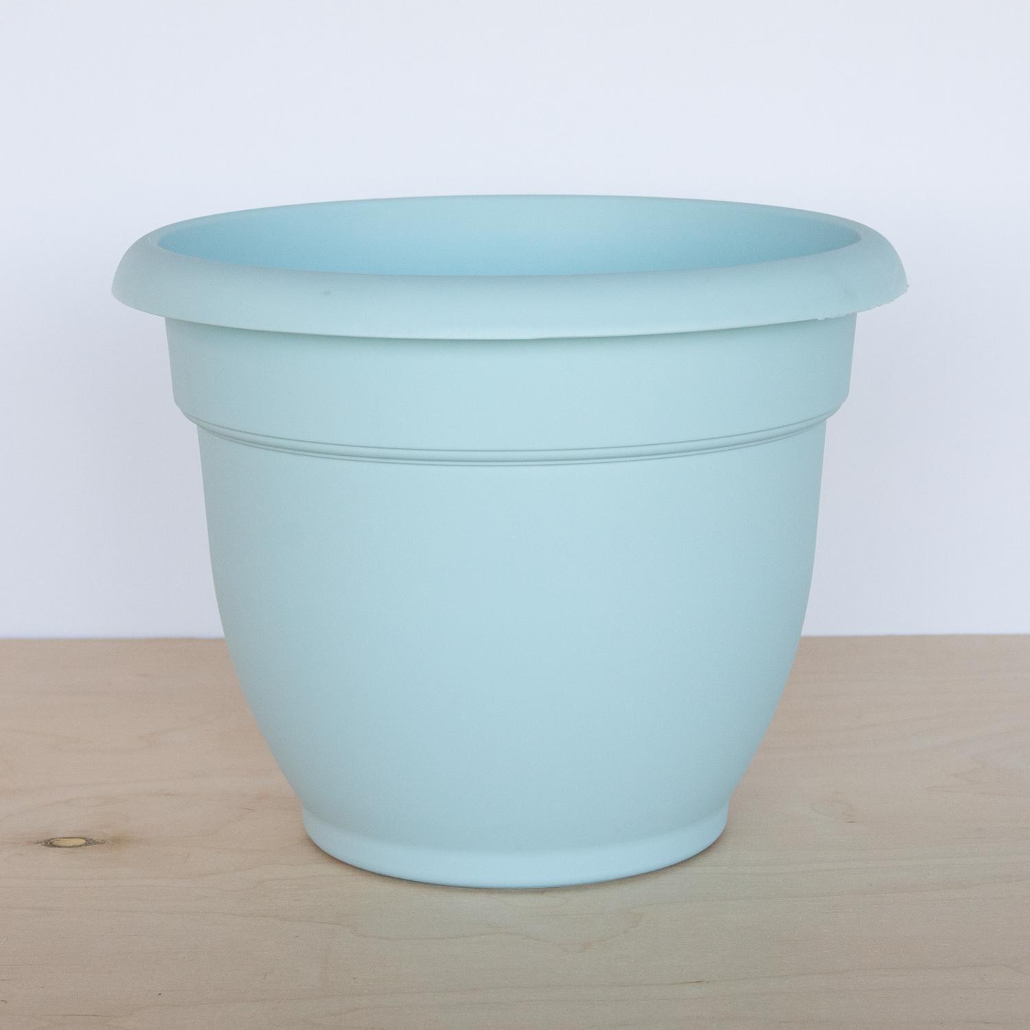 Bloem Ariana 14 in. H X 16 in. W X 16 in. D Resin Traditional Planter Misty Blue